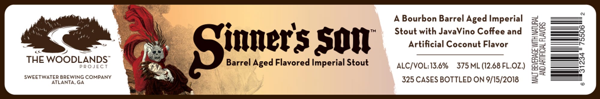 Sinner's Son by SweetWater Brewing Company - beer label