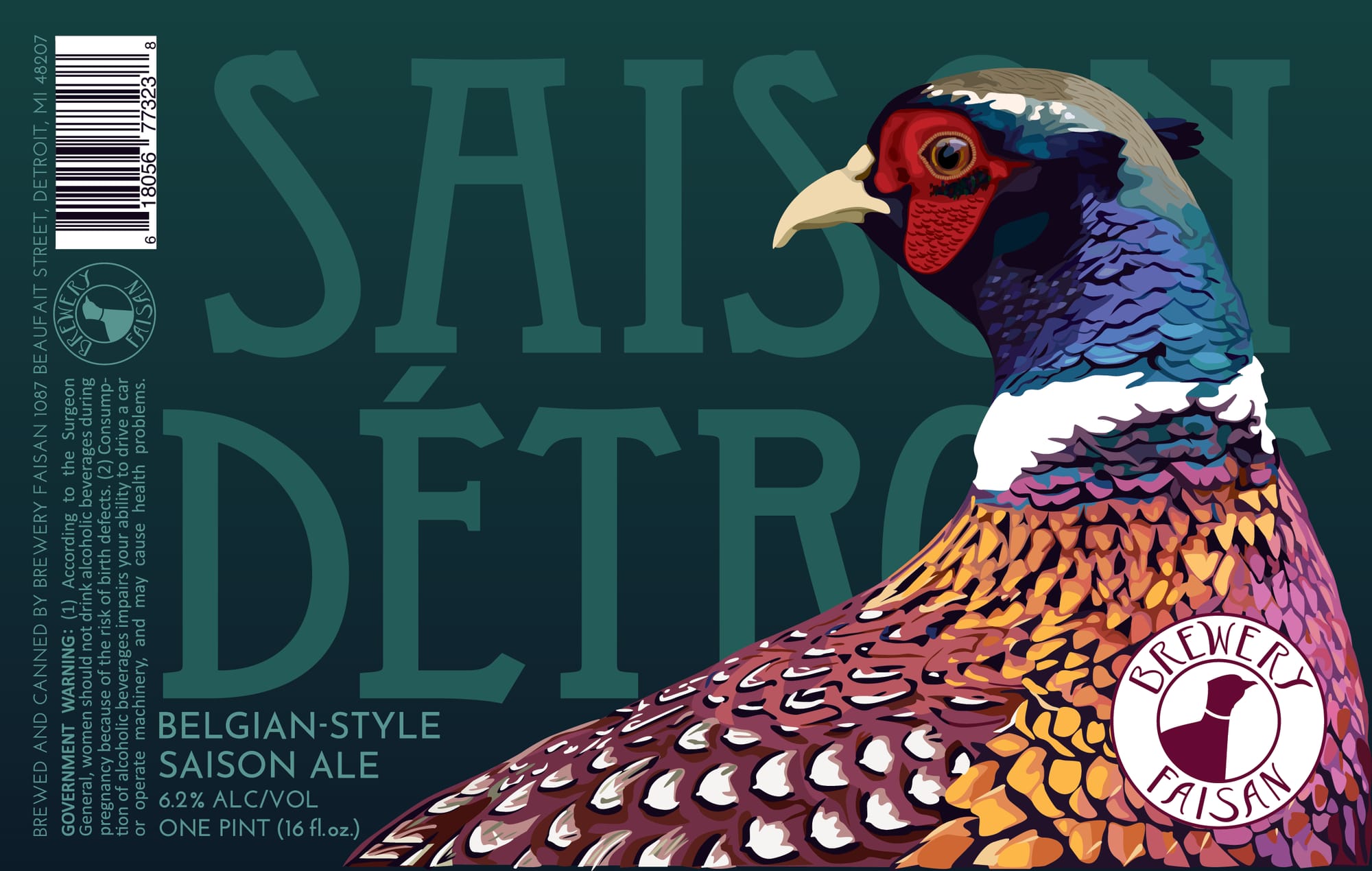 Saison by Brewery Faisan - beer label