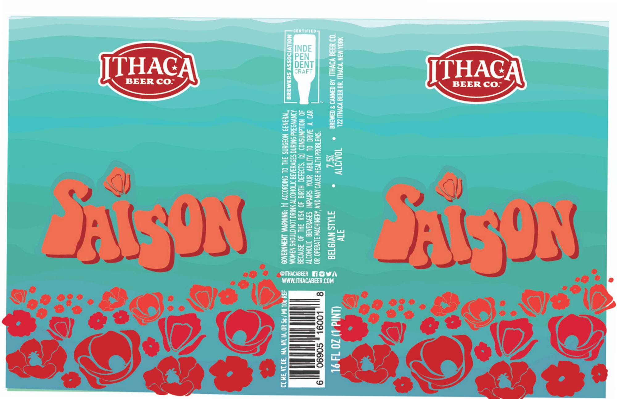 Saison by Ithaca Beer Co. - beer label