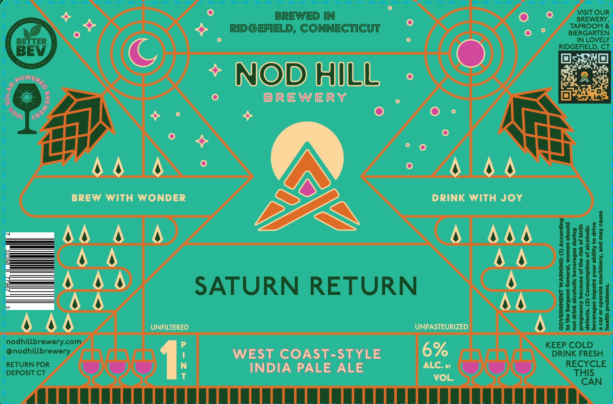 Saturn Return by Nod Hill Brewery - beer label