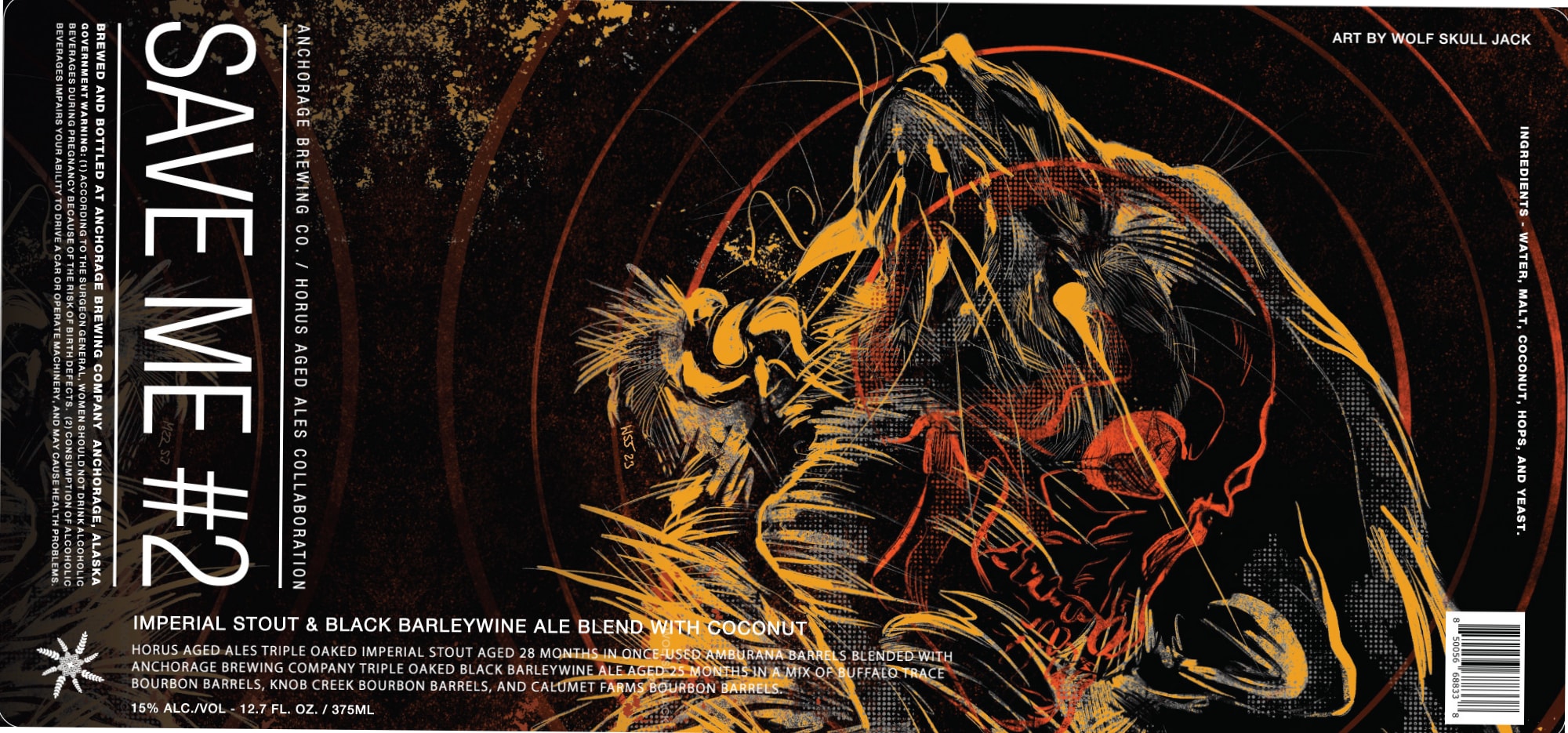 Save Me #2 by Anchorage Brewing Co. / Horus Aged Ales - beer label
