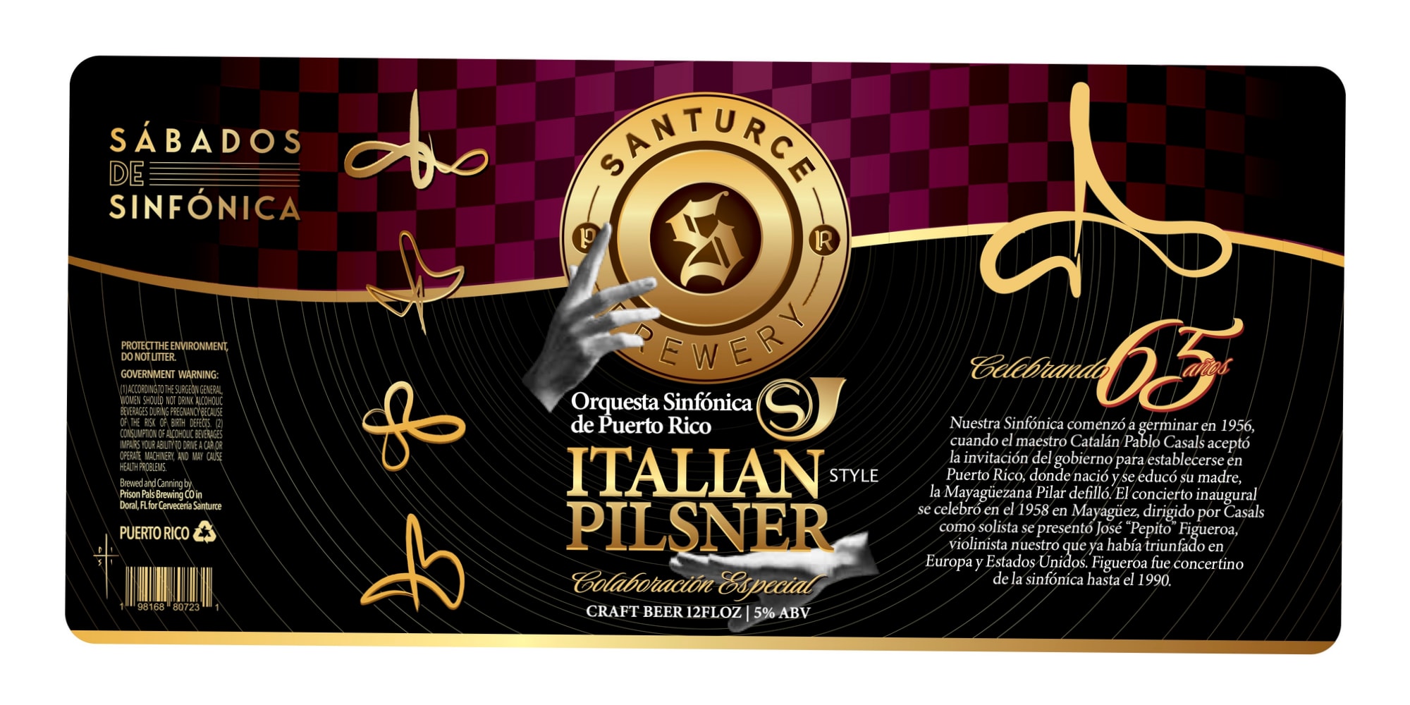 Sábados de Sinfónica by Santurce Brewery - beer label