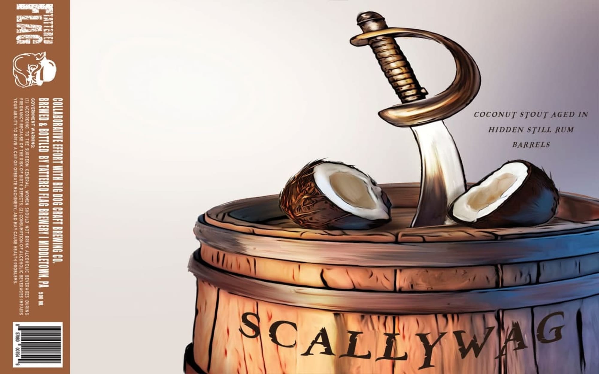 Scallywag by Tattered Flag Brewery - beer label