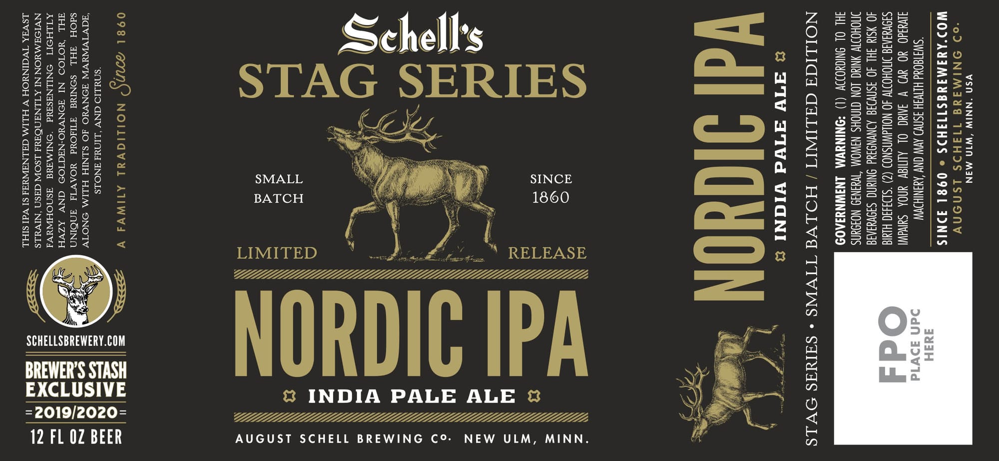 Nordic IPA by August Schell Brewing Co. - beer label