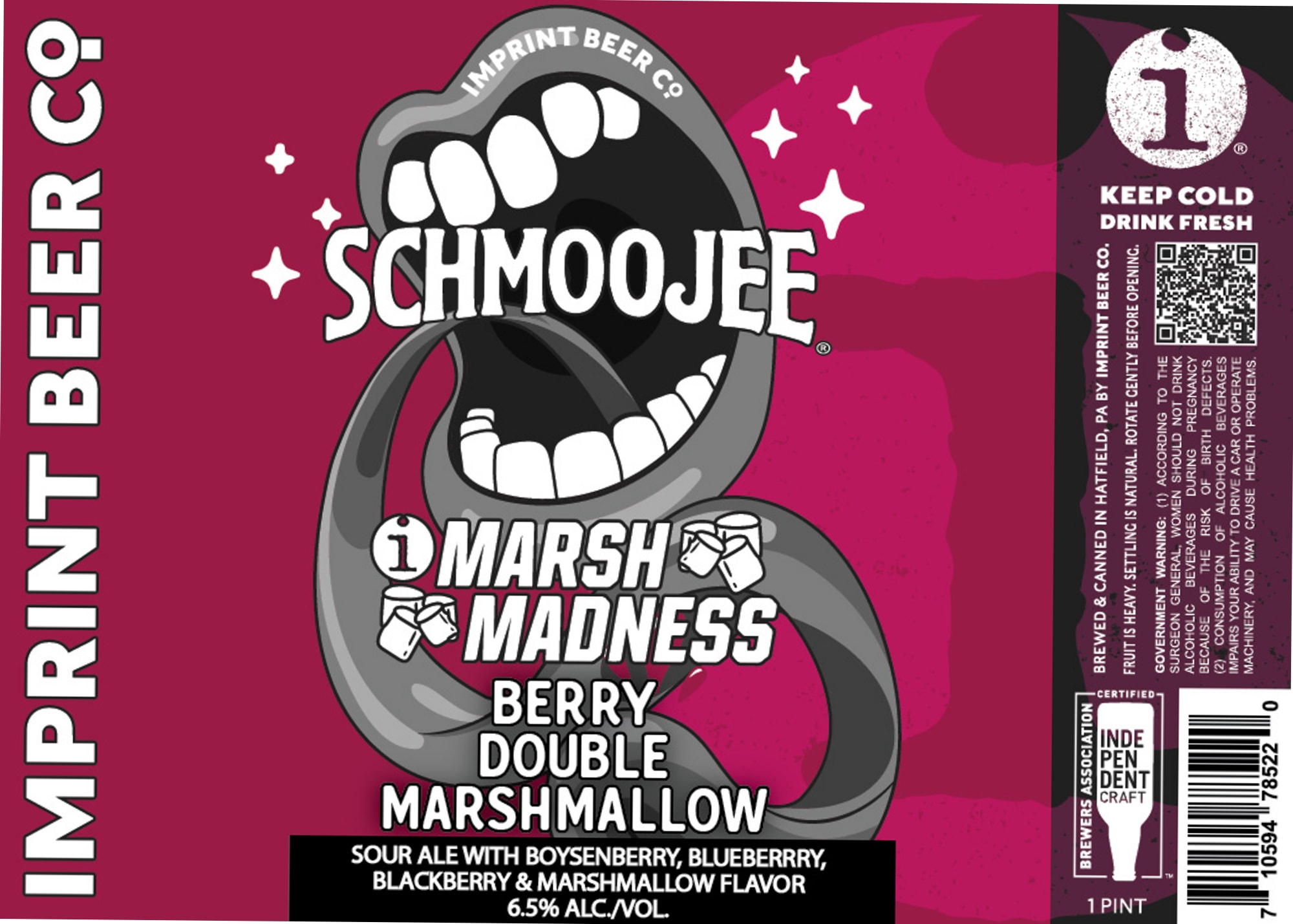 Schmooje Marsh by Imprint Beer Co. - beer label