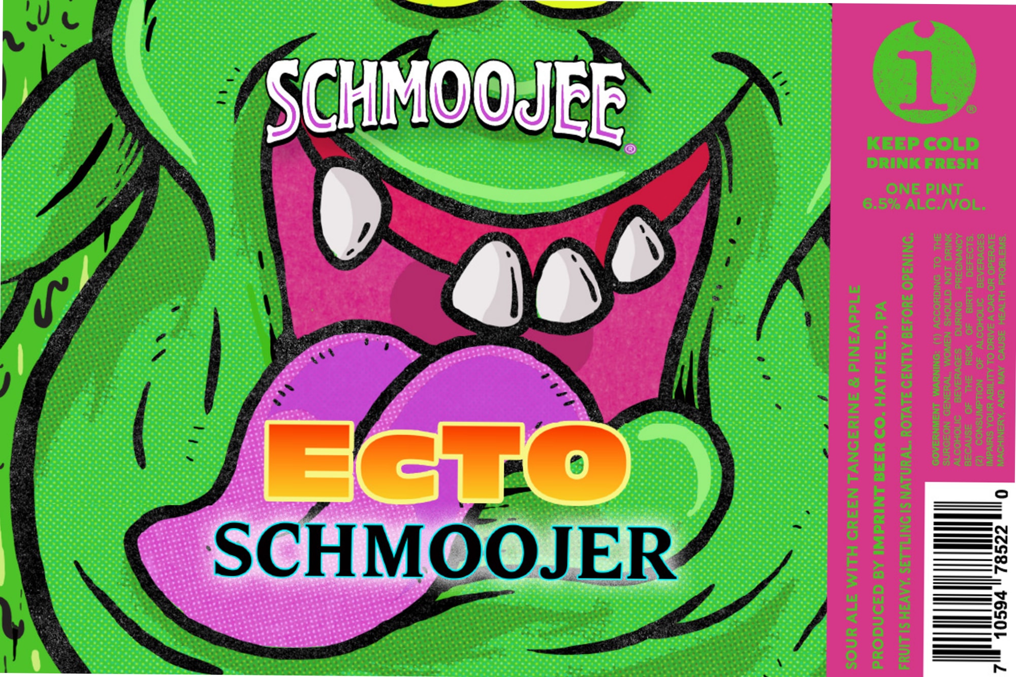 Schmoojee Ecto Schmoojer by Dancing Mule Brewing Co. - beer label