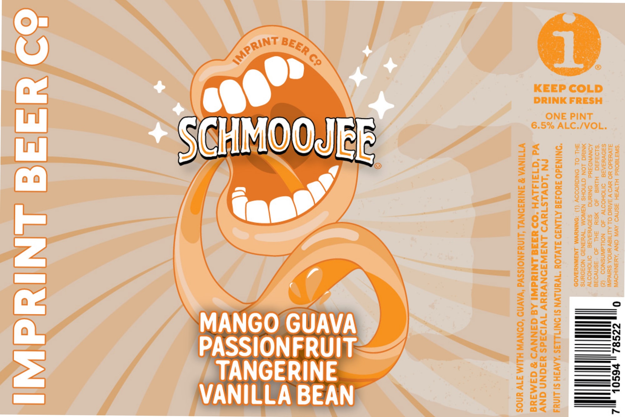 Schmoojee by Imprint Beer Co. - beer label