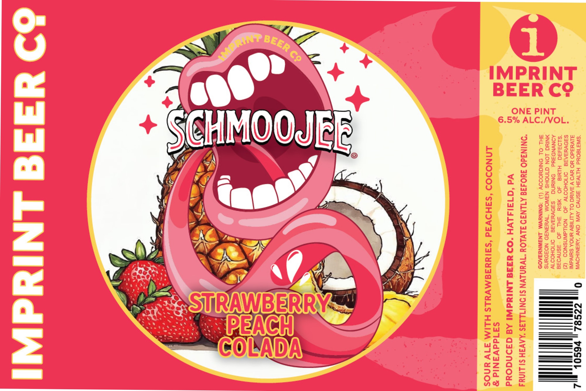 Schmoojee by Imprint Beer Co. - beer label