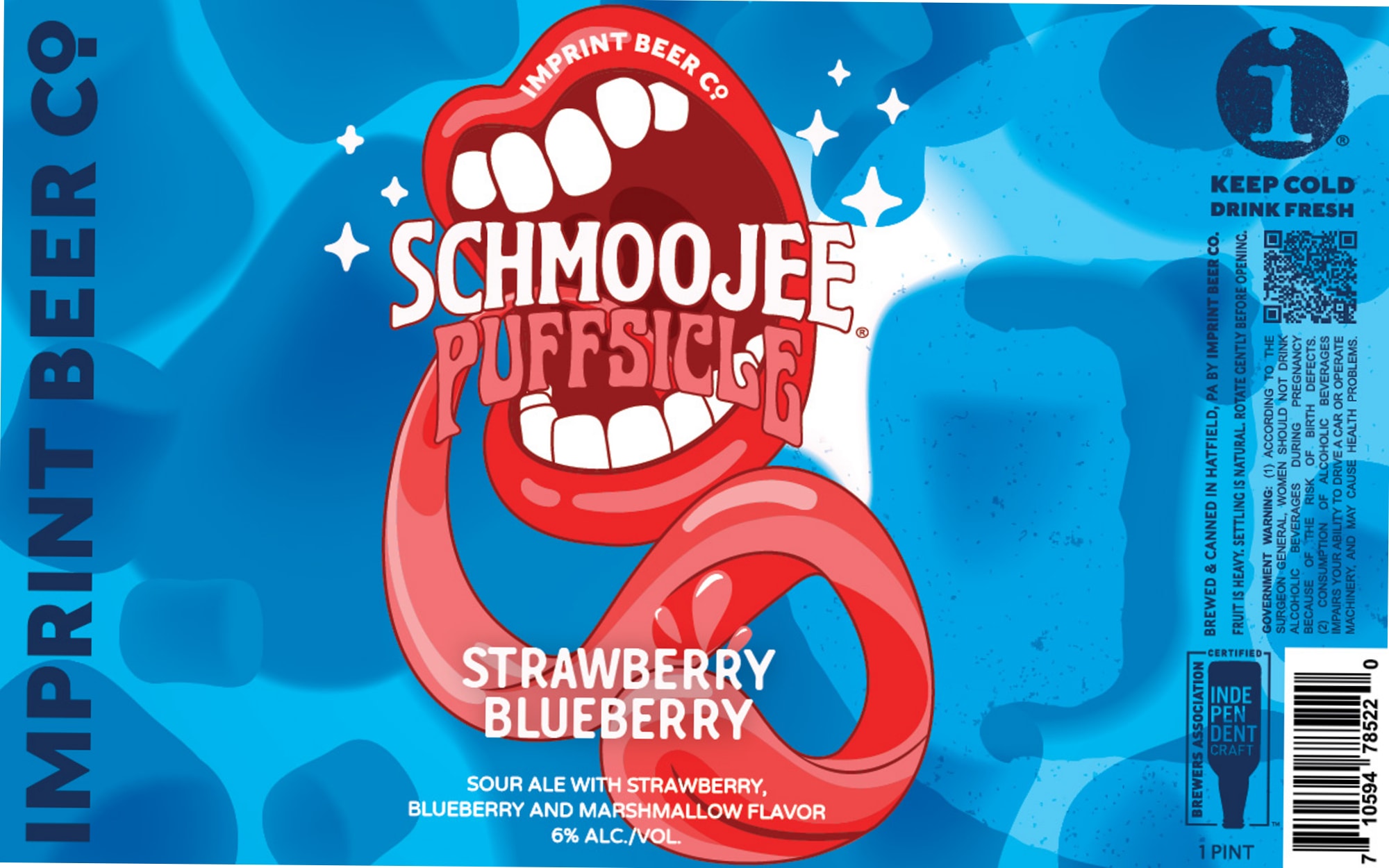 Schmoojee Puffsicle by Imprint Beer Co. - beer label