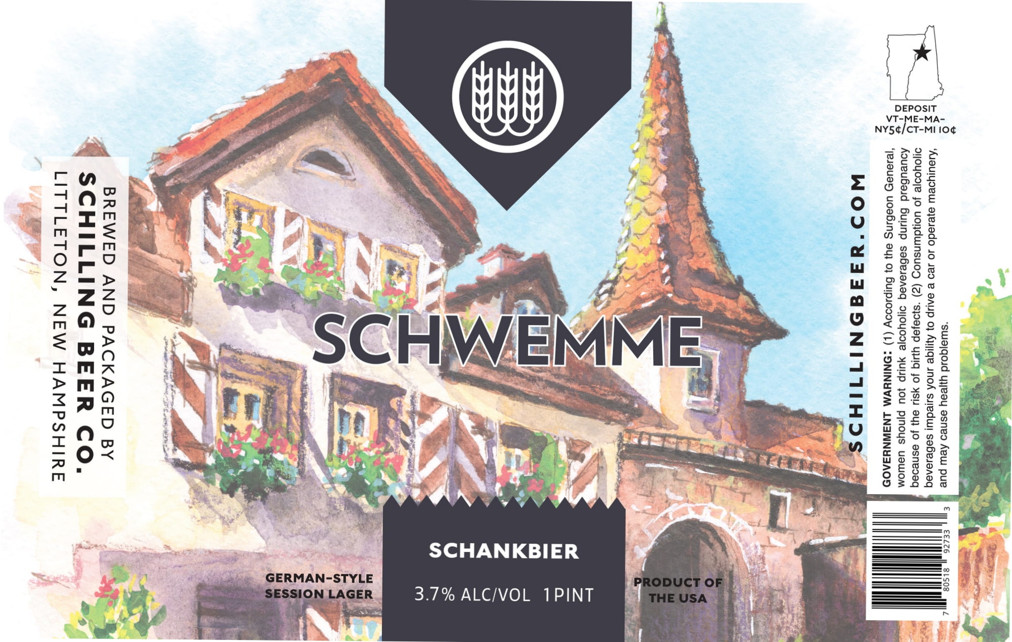 Schwemme Schankbier by Littleton Beer Co. - beer label