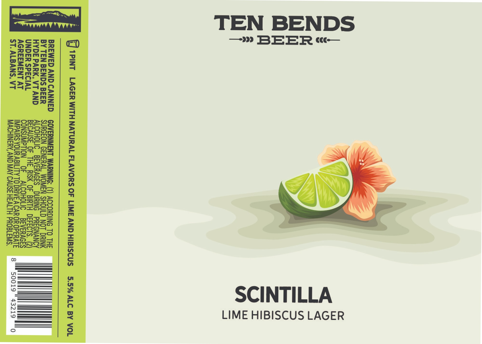 Scintilla by Ten Bends Beer - beer label