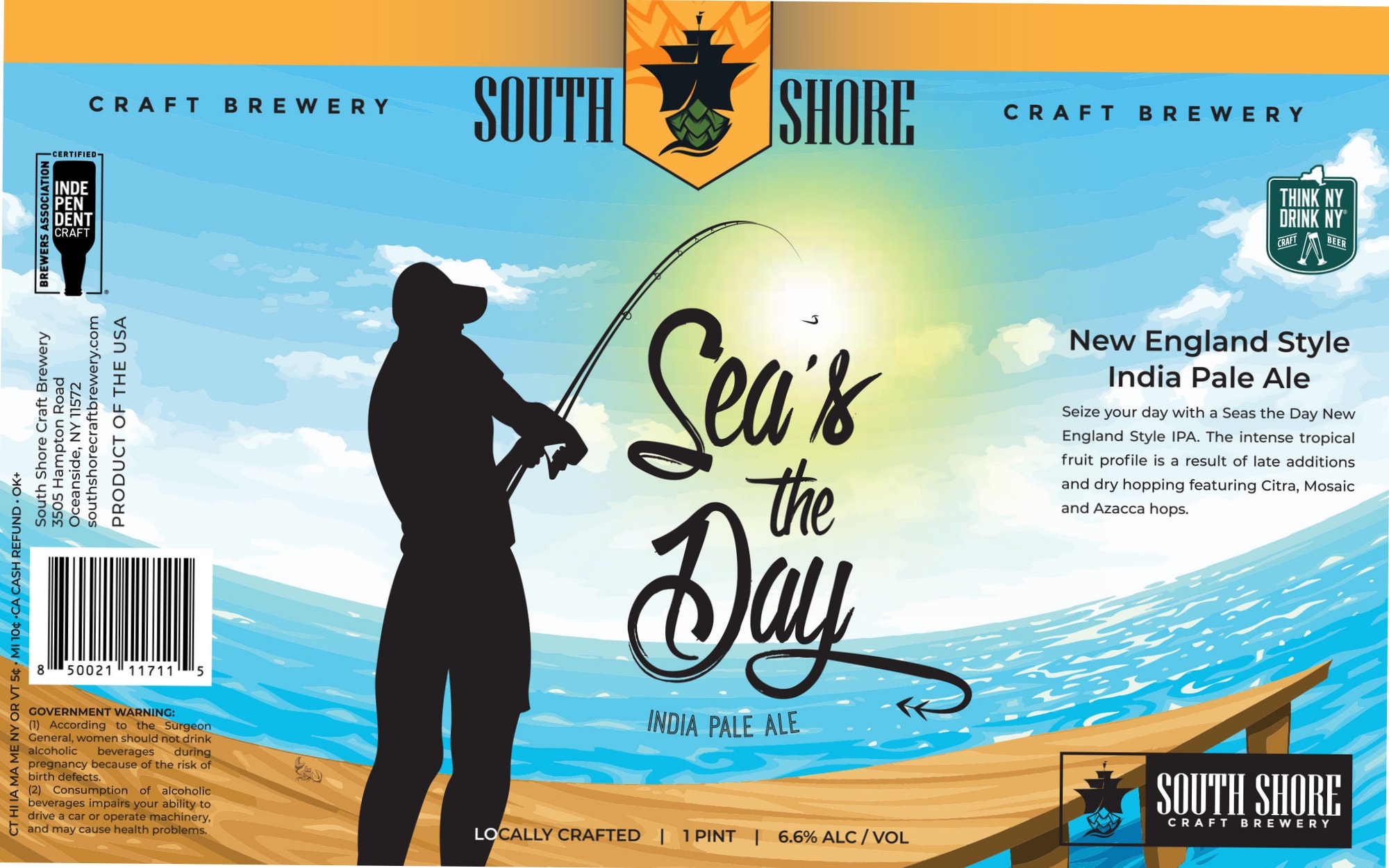 Sea’s the Day by South Shore Craft Brewery - beer label