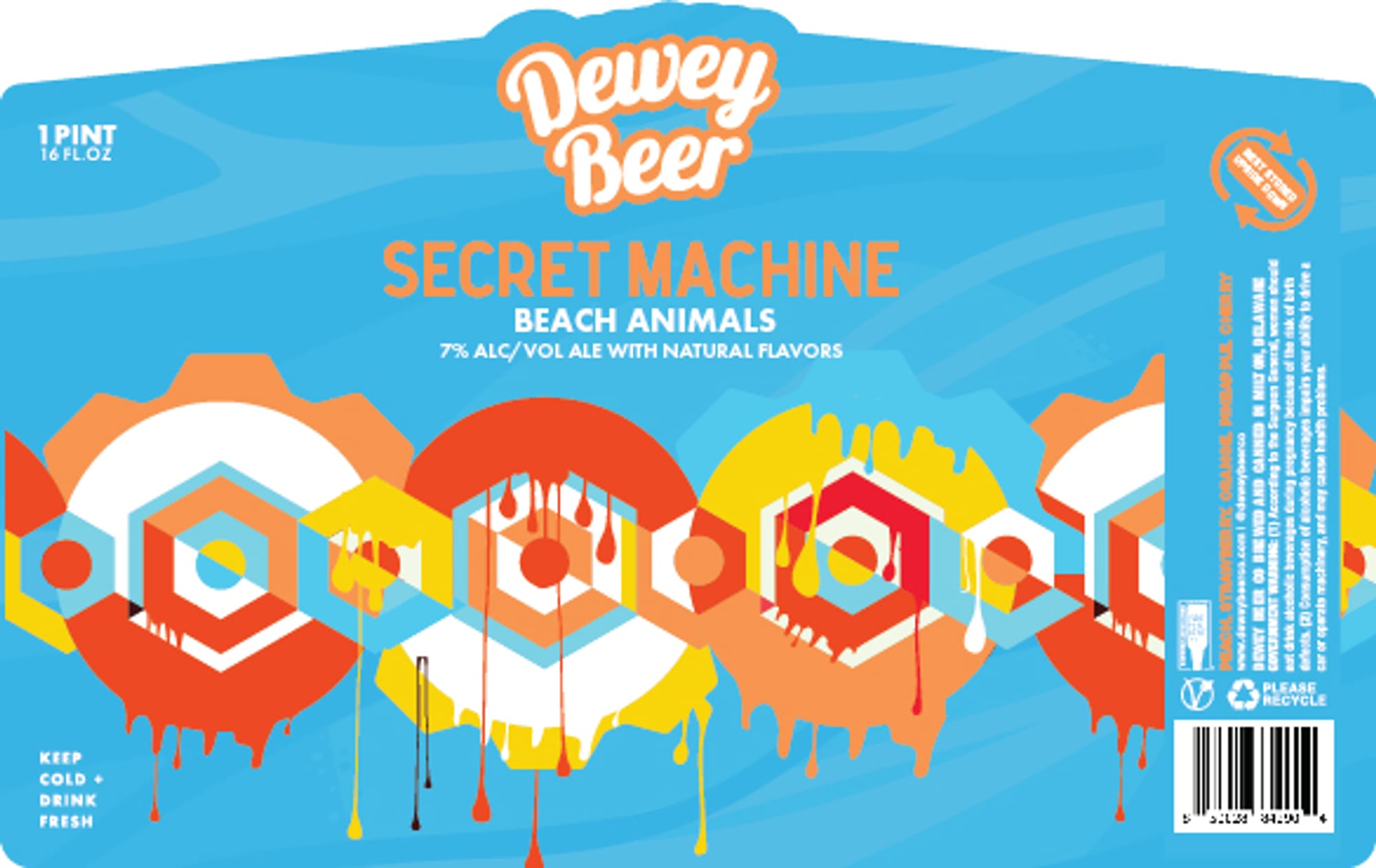 Secret Machine by Dewey Beer - beer label
