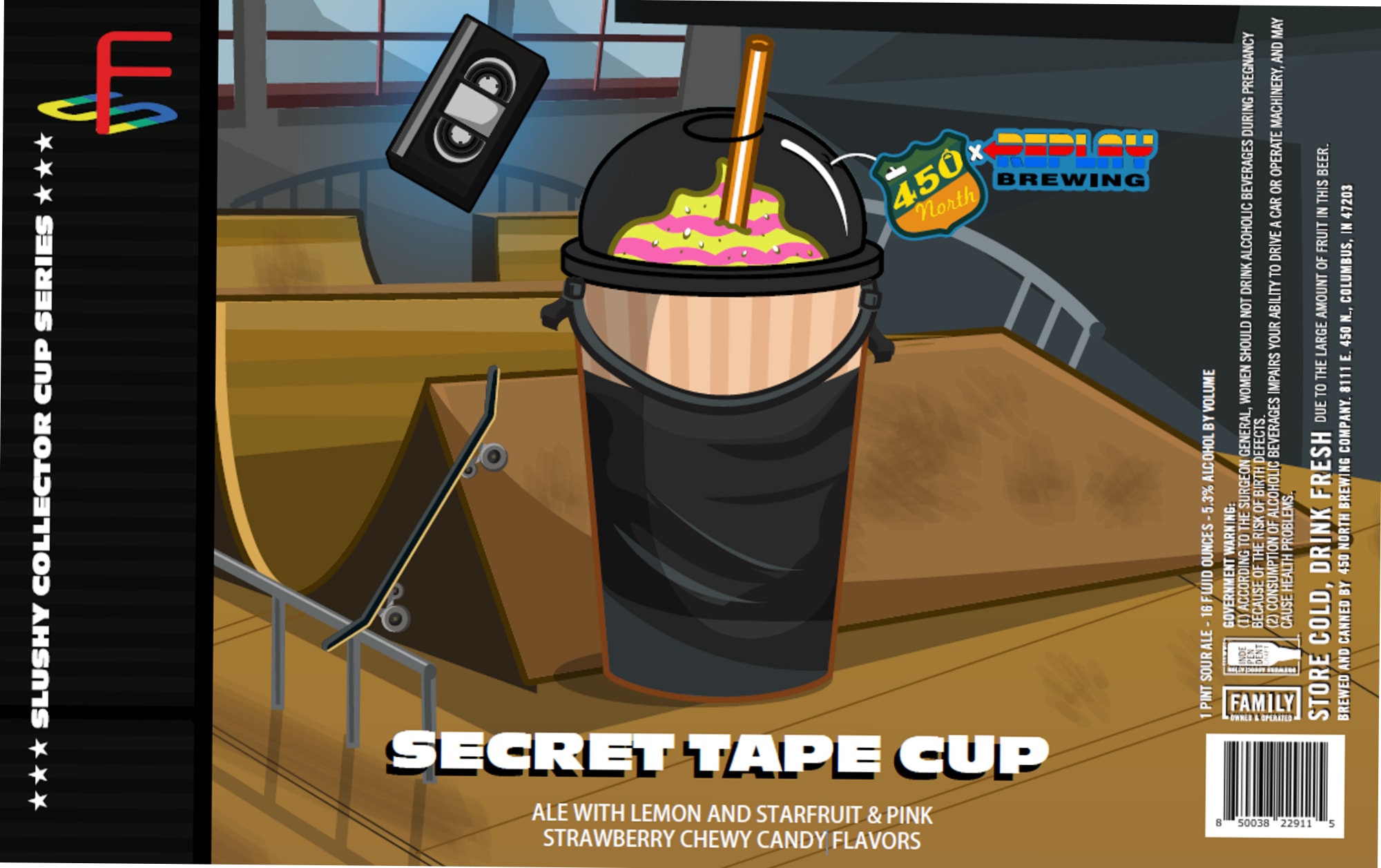 Secret Tape Cup by 450 North Brewing - beer label