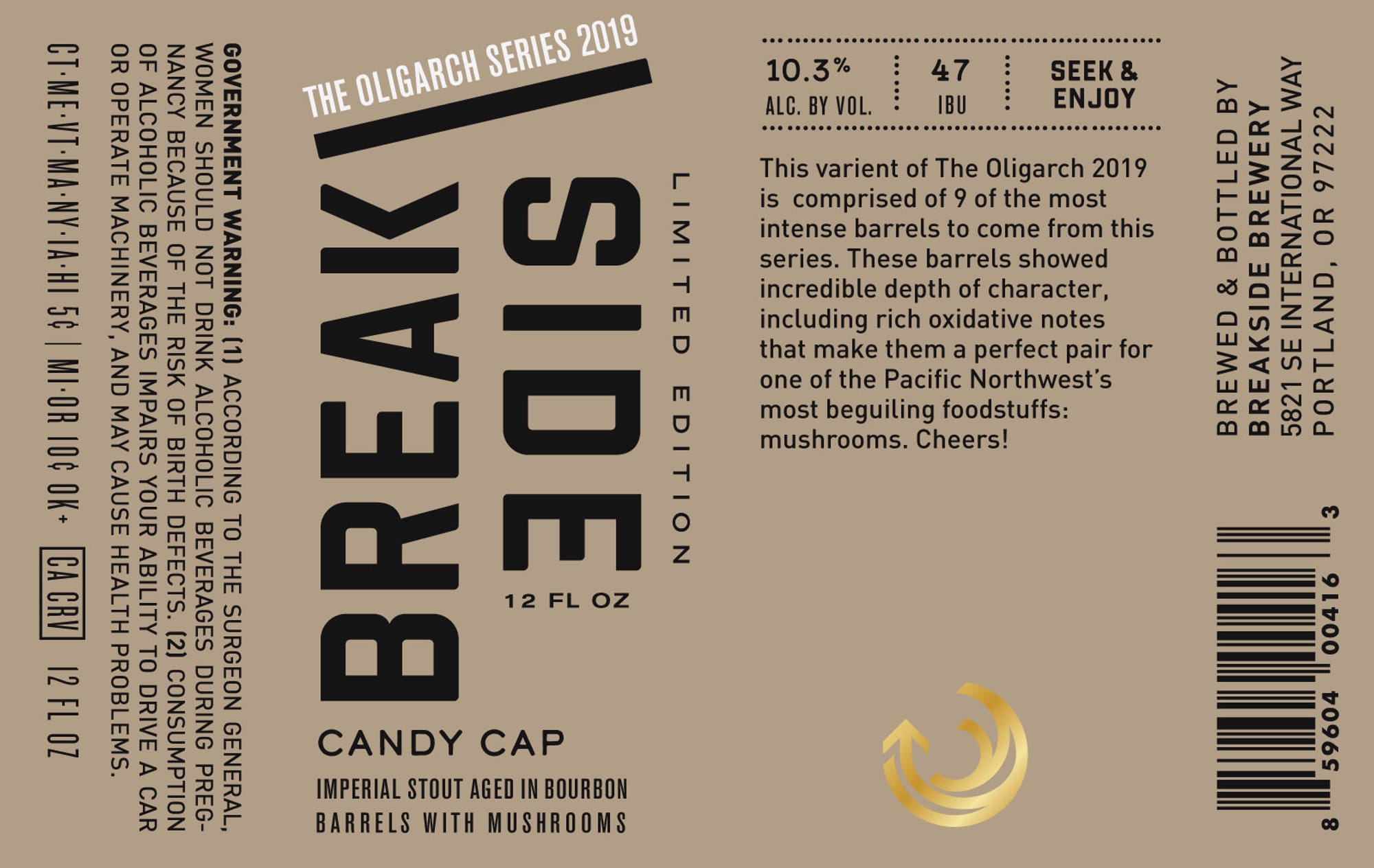 Seek & Enjoy by Breakside Brewery - beer label