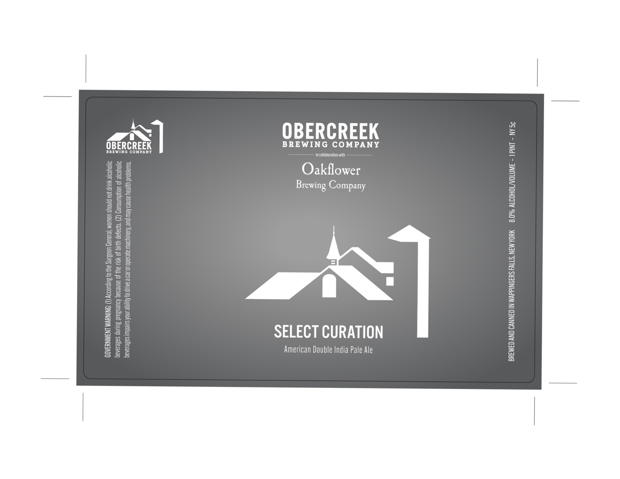 Select Curation by Obercreek Brewing Company - beer label