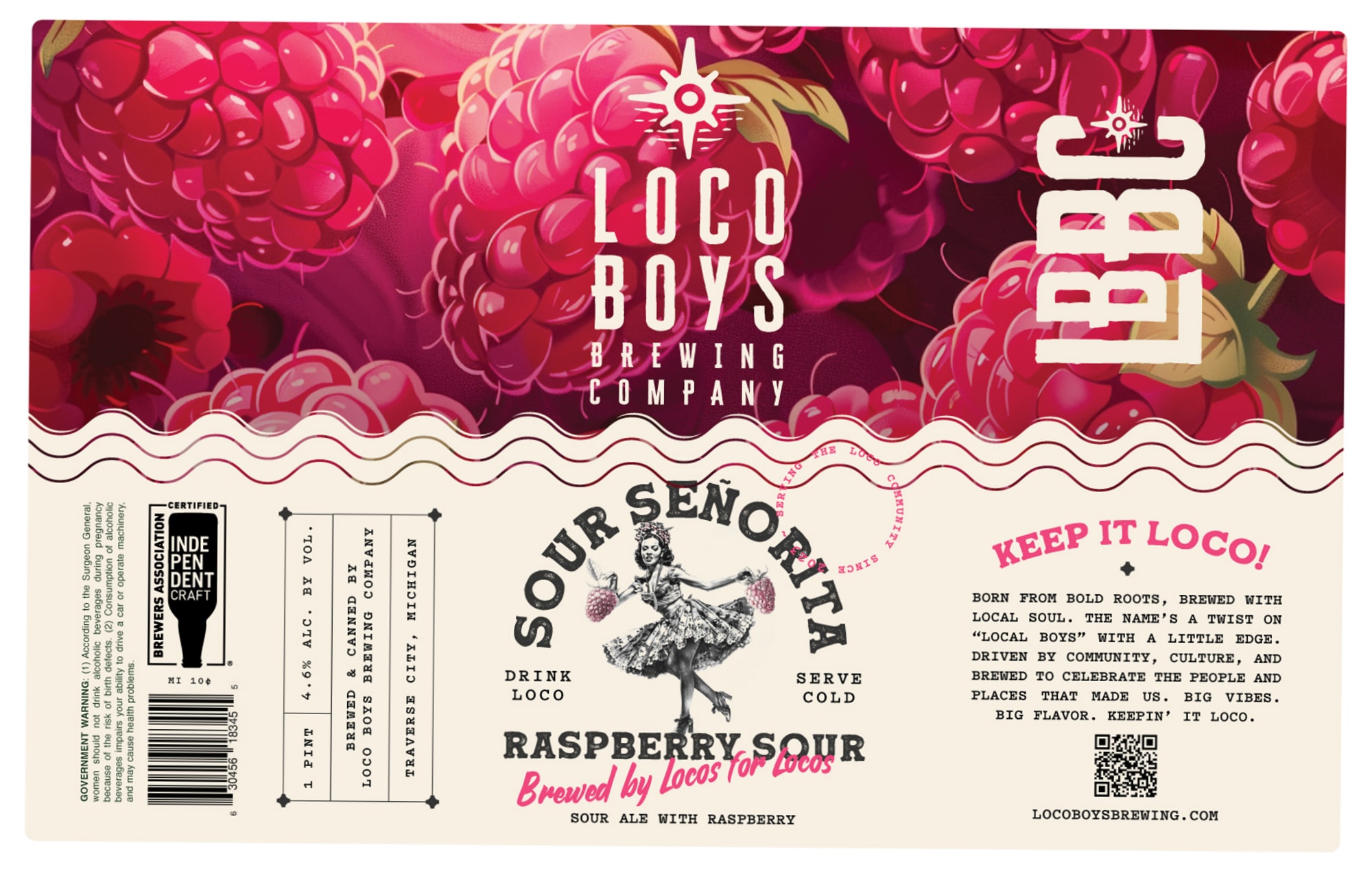 Señorita by Loco Boys Brewing Company - beer label