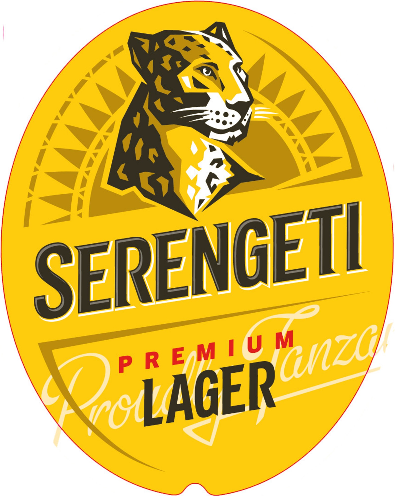 Serengeti Lager by Serengeti Breweries Limited - beer label