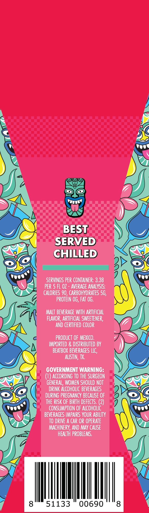 Served Chilled by Beatbox Beverages - beer label