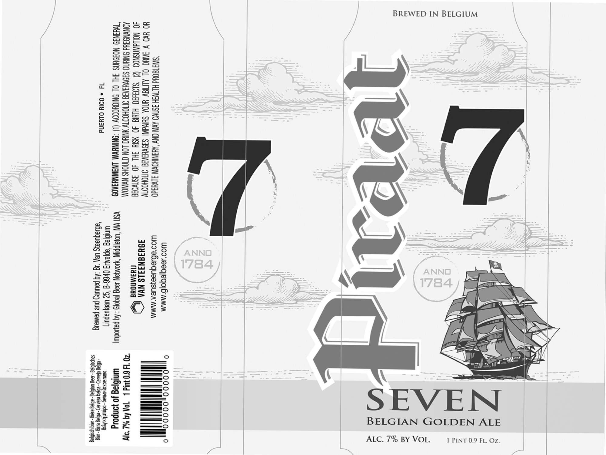 Seven by Van Steenberge - beer label