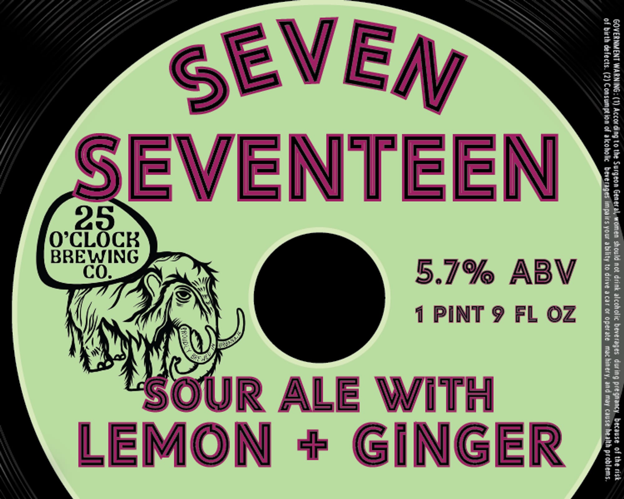 Seventeen by Seven O'Clock Brewing Co. - beer label