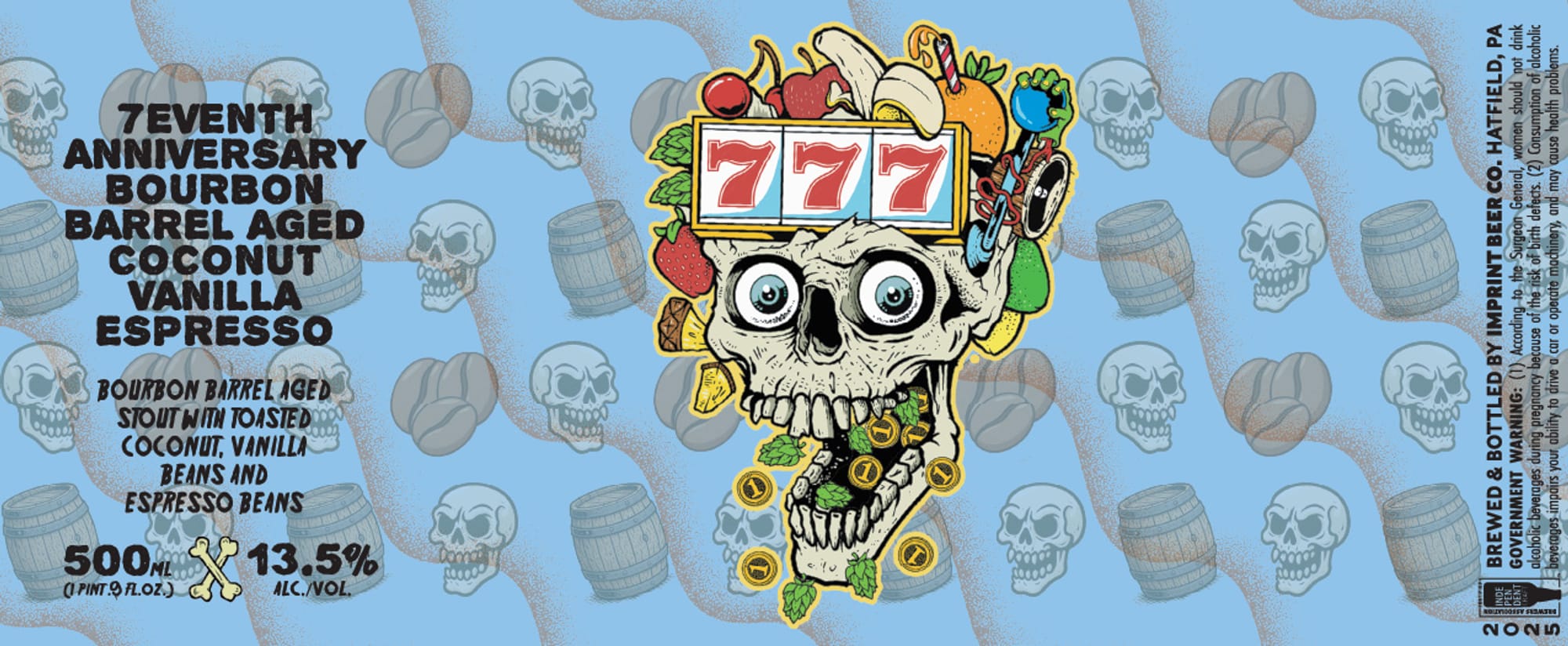 Seventh Anniversary 777 by Imprint Beer Co. - beer label