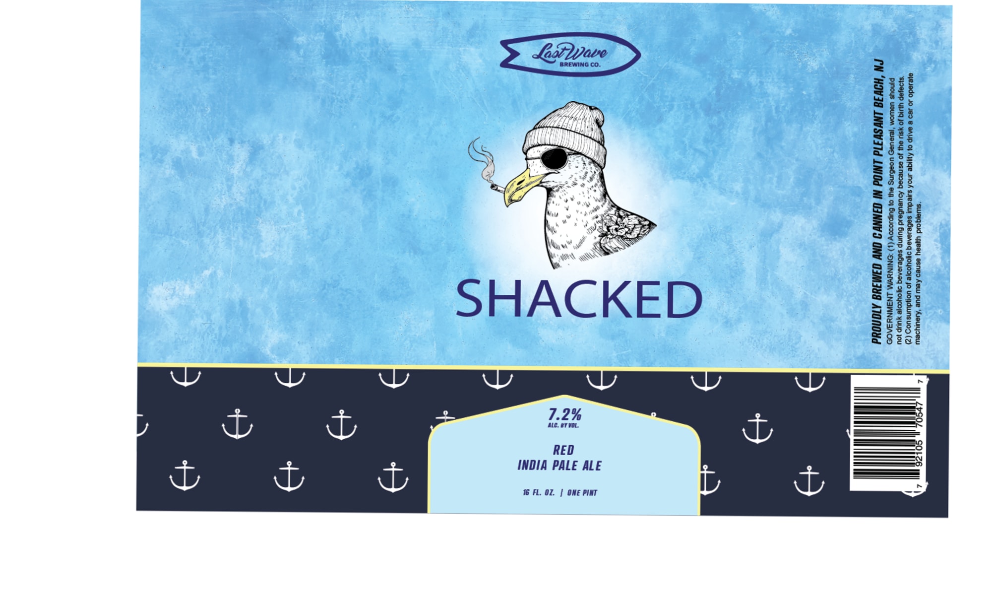 Shacked by Last Wave Brewing Co. - beer label