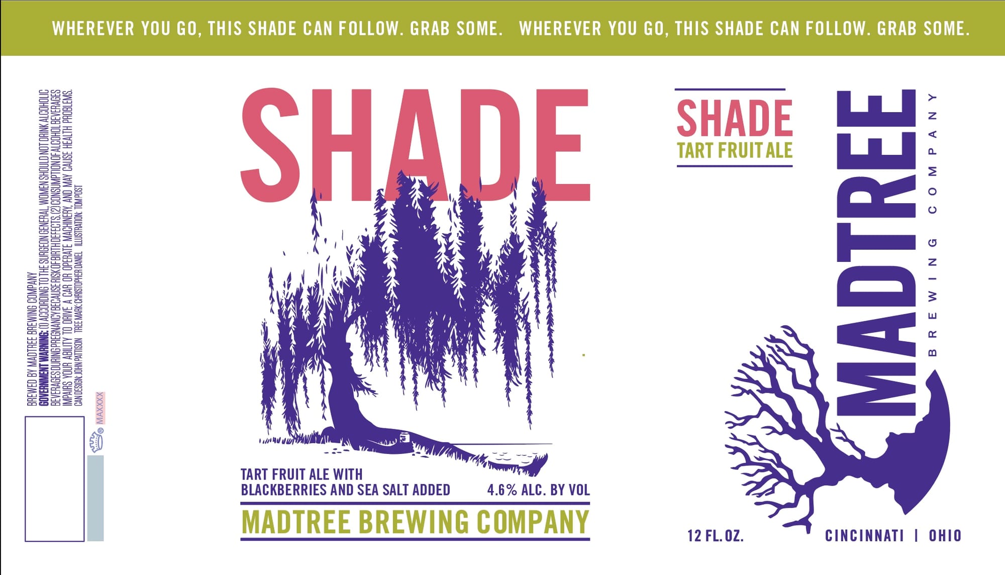 Shade by MadTree Brewing Company - beer label