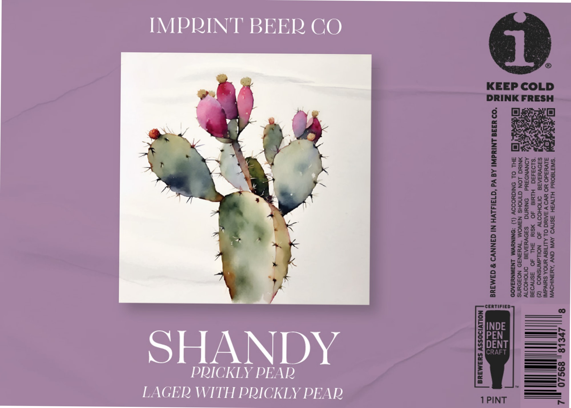 Shandy by Imprint Beer Co. - beer label