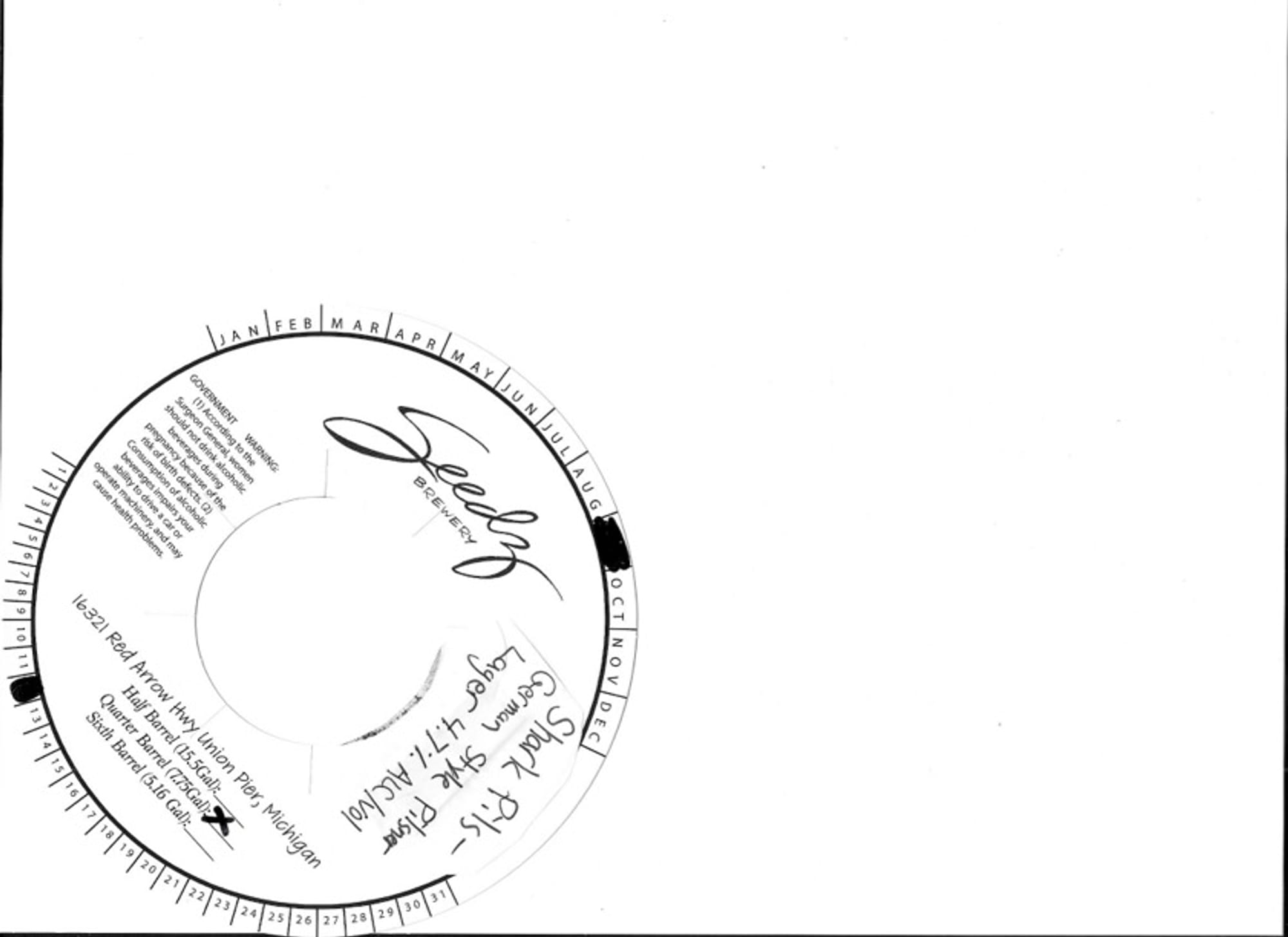 SHARK PILS- GERMAN STYLE PILSNER LAGER by SEEDZ BREWERY - beer label