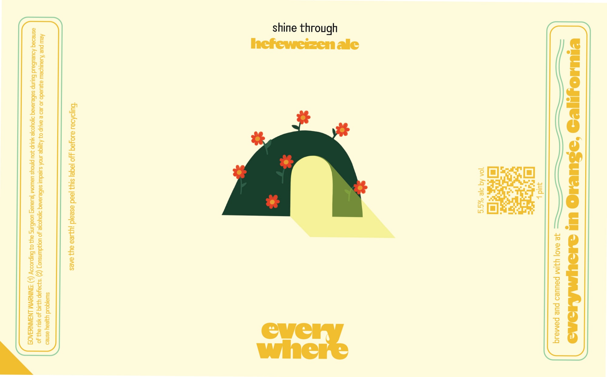 Shine Through by everywhere - beer label