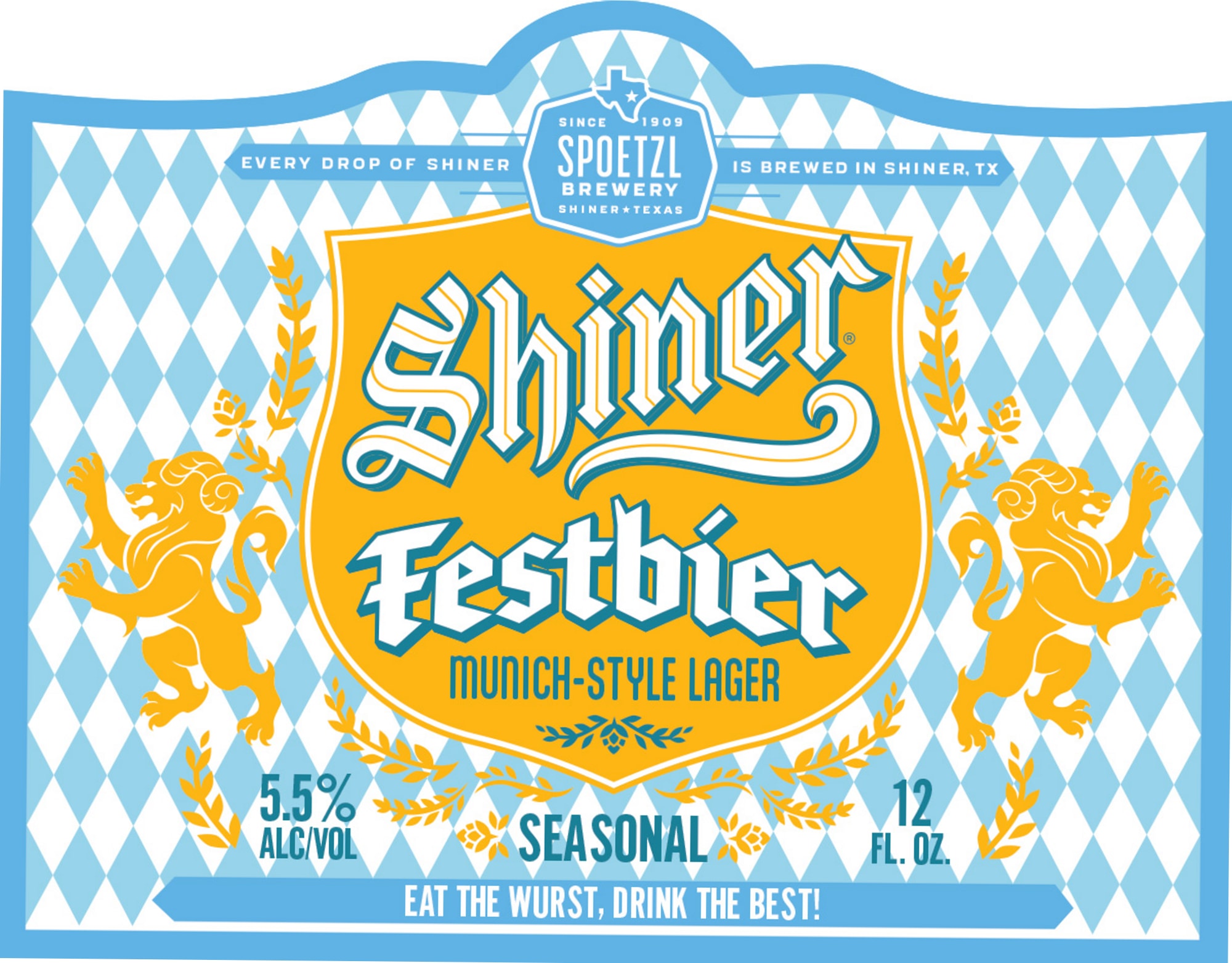 Shiner Festbier by Spoetzl Brewery - beer label