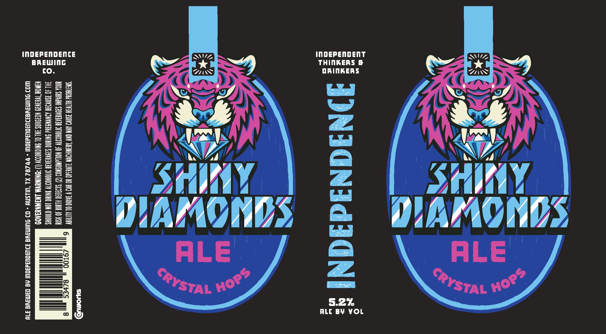 Shiny Diamonds Ale by Independence Brewing Co. - beer label