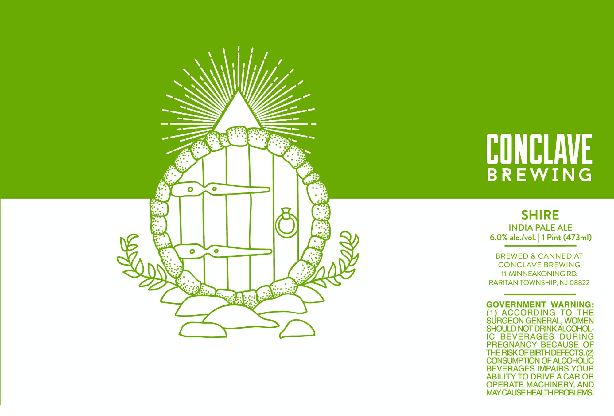Shire India Pale Ale by Conclave Brewing - beer label