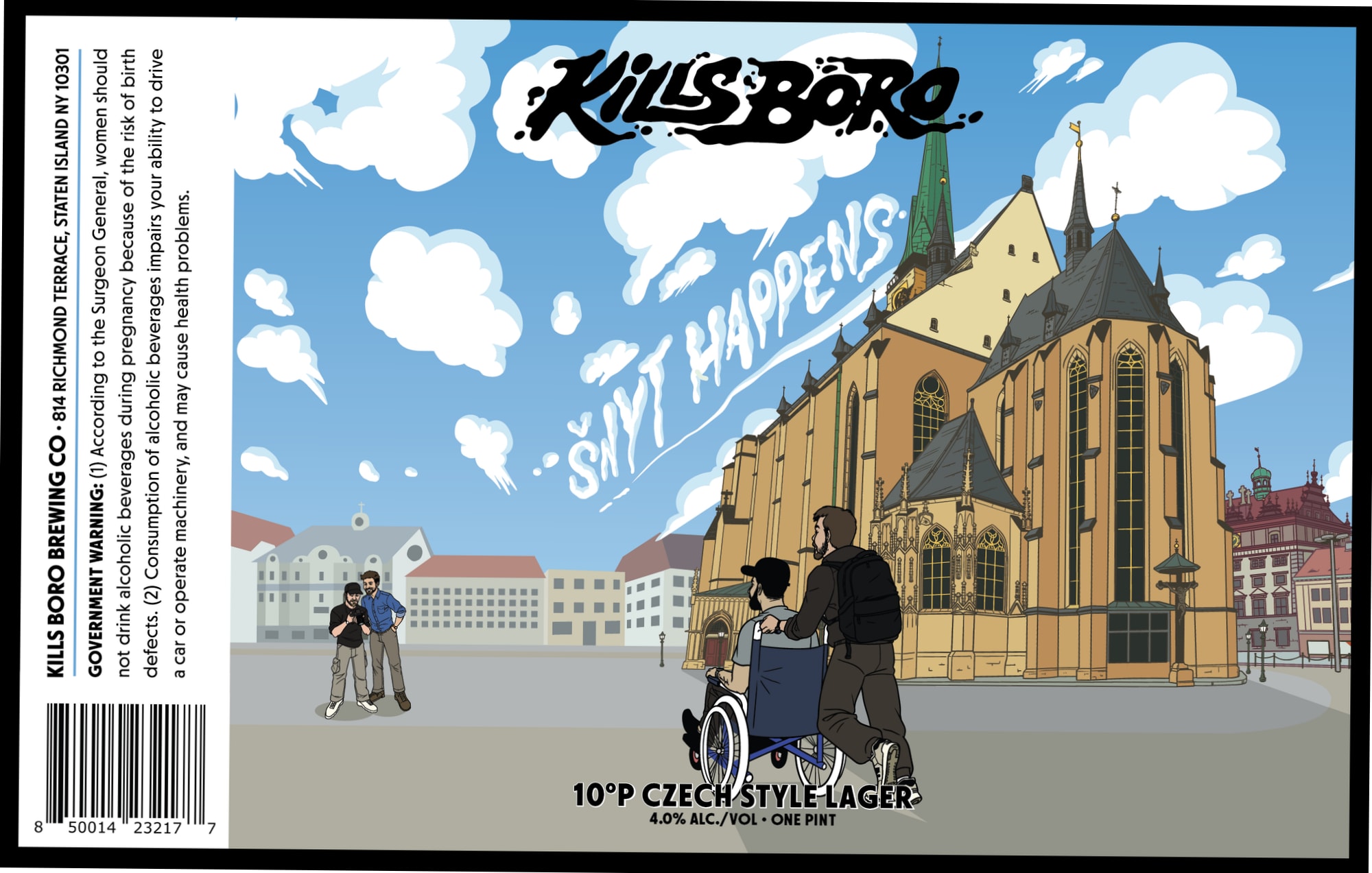 Shit Happens by Kills Boro Brewing - beer label
