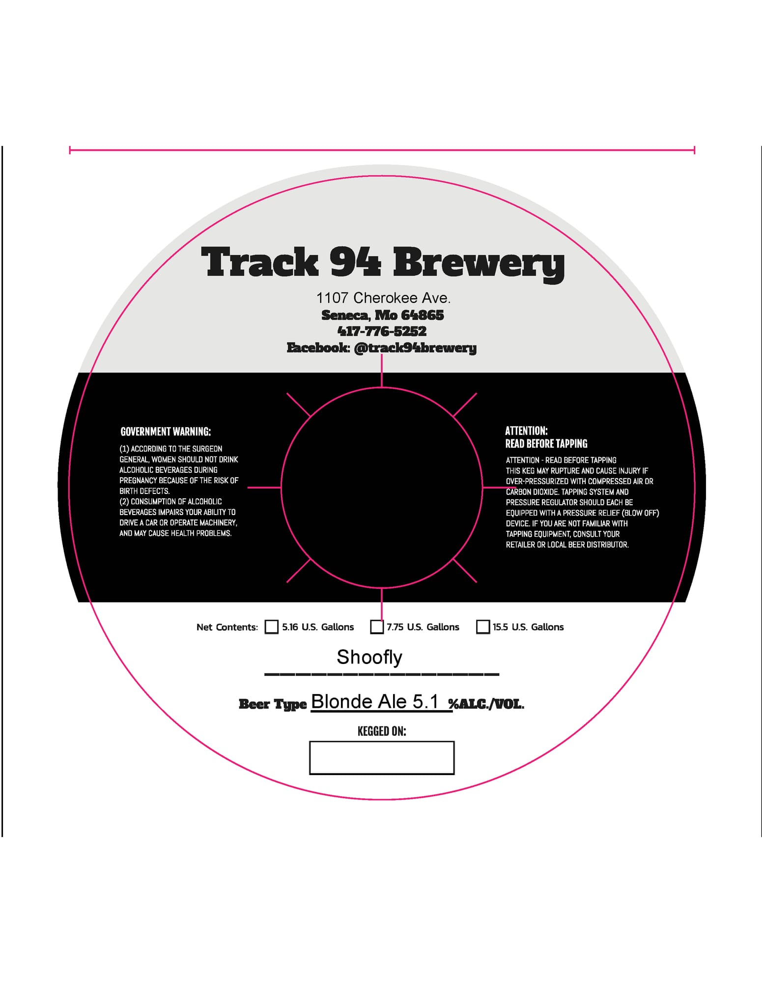 Shoofly by Track 94 Brewery - beer label
