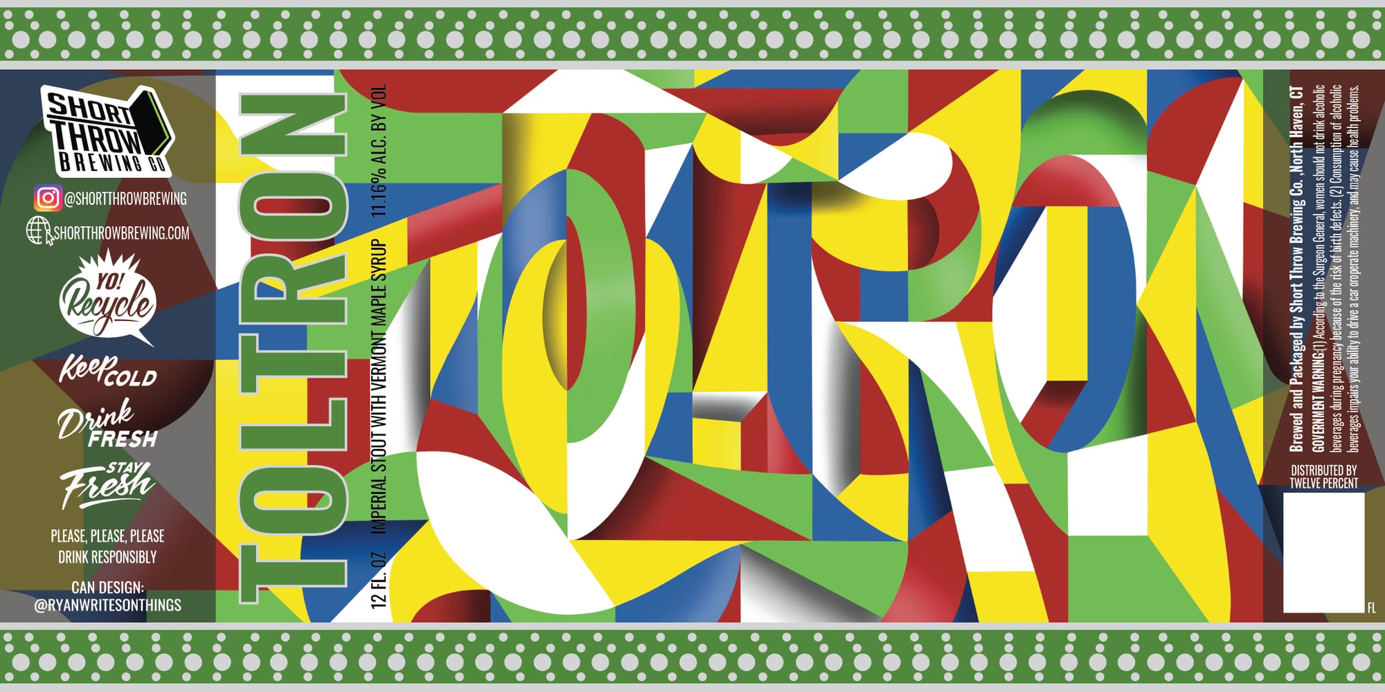Foltron by Short Throw Brewing - beer label