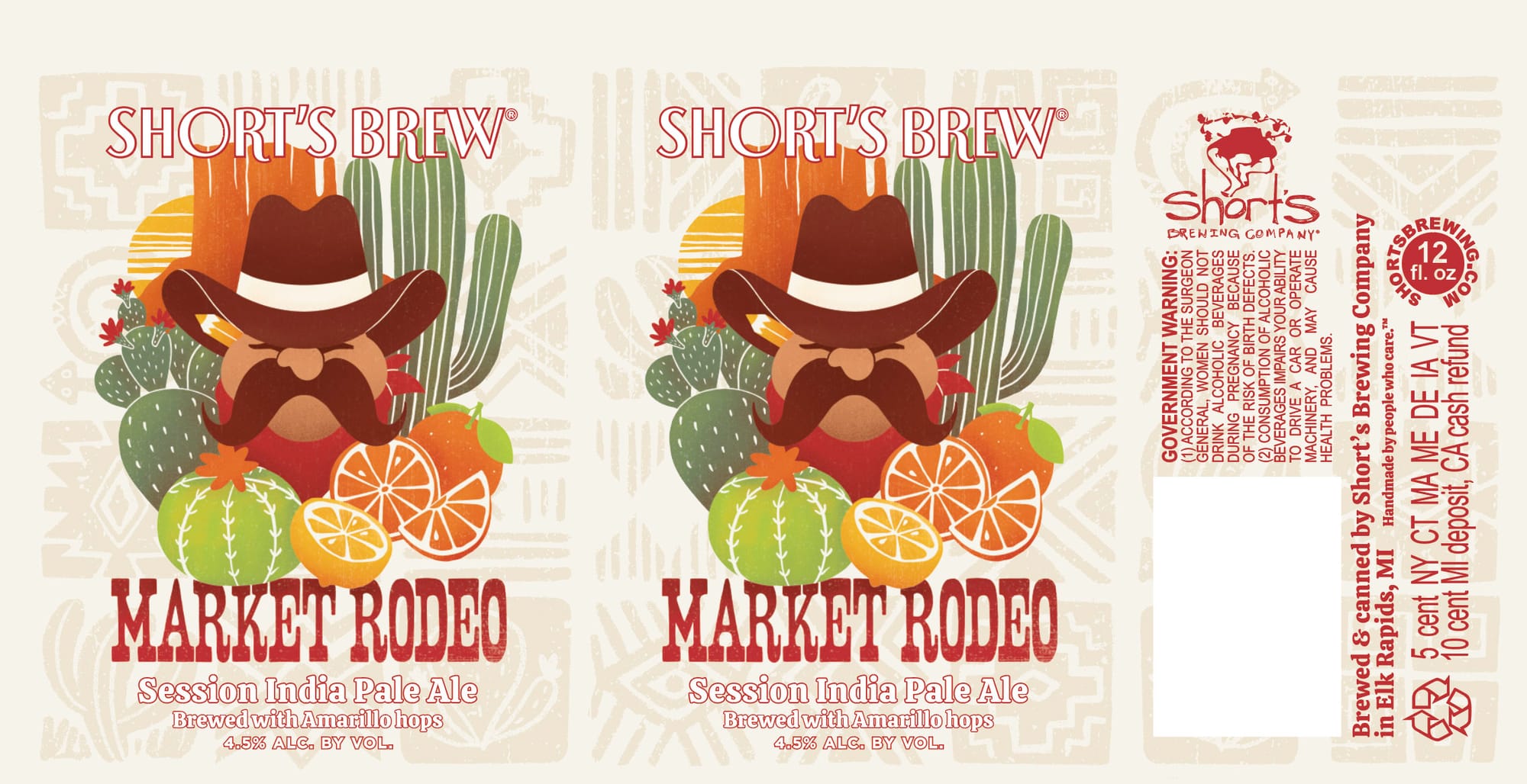 Market Rodeo by Short’s Brewing Company - beer label