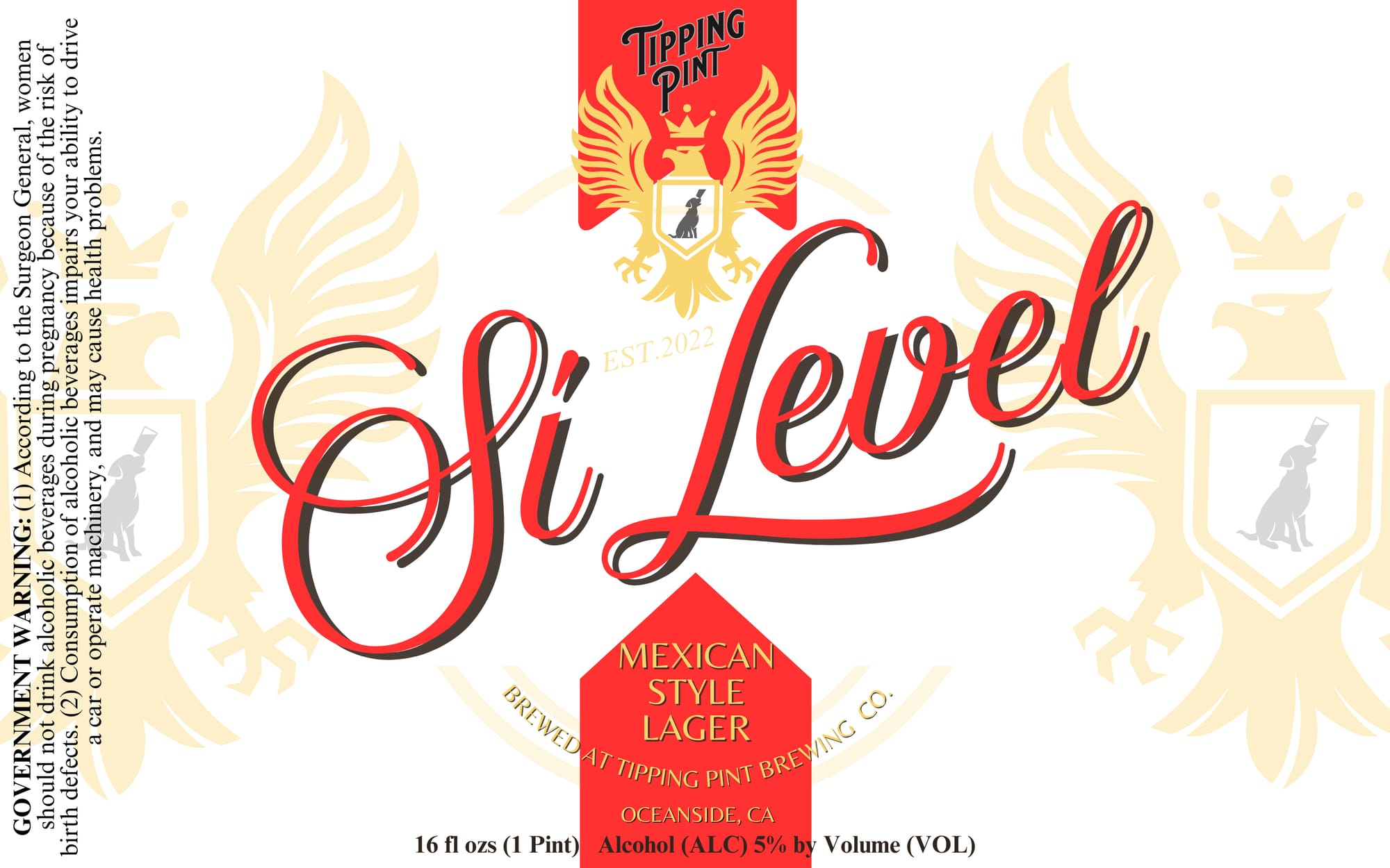 Si Level by Tipping Pint Brewing Co. - beer label