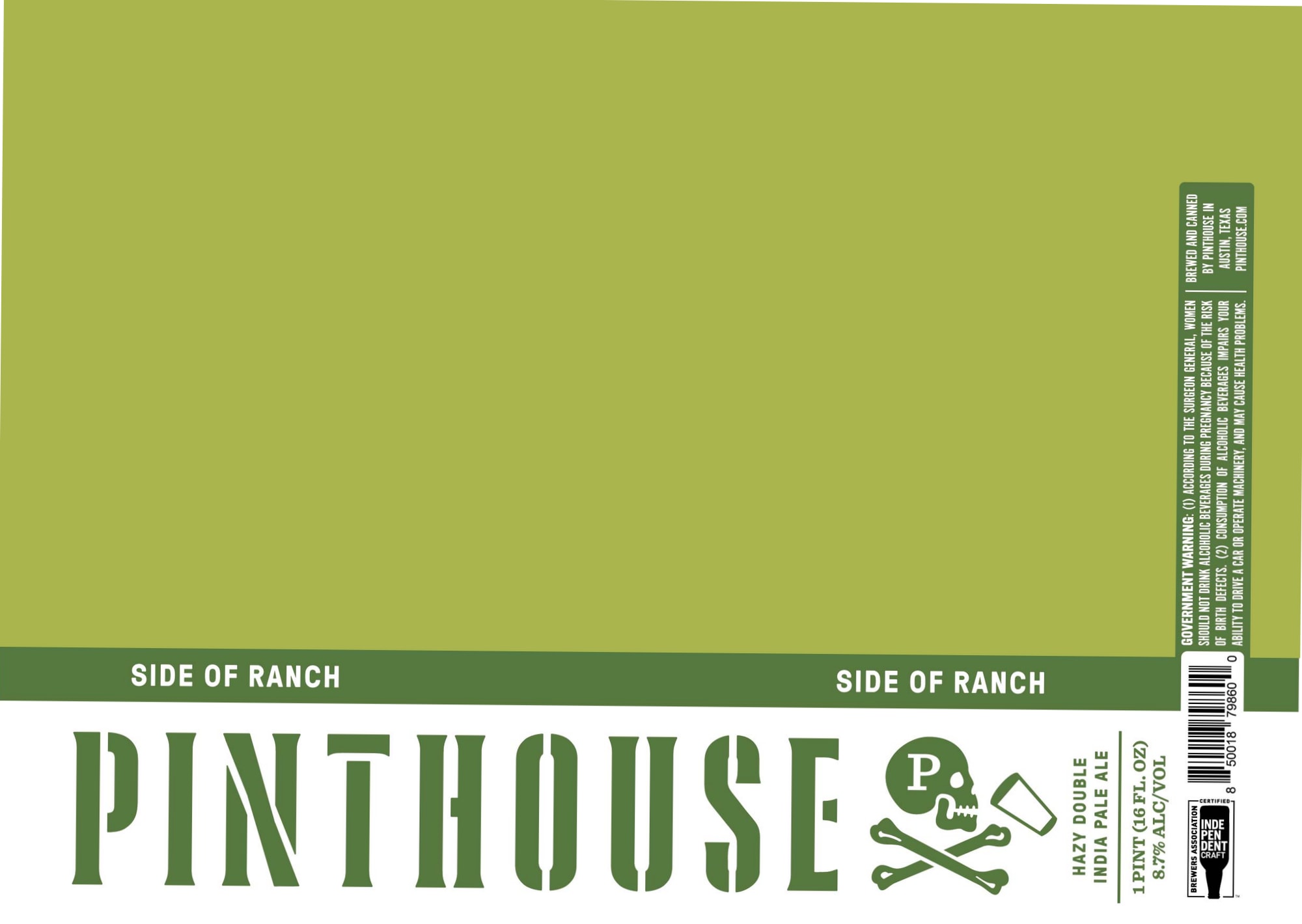 Side of Ranch by Pinthouse Pizza - beer label