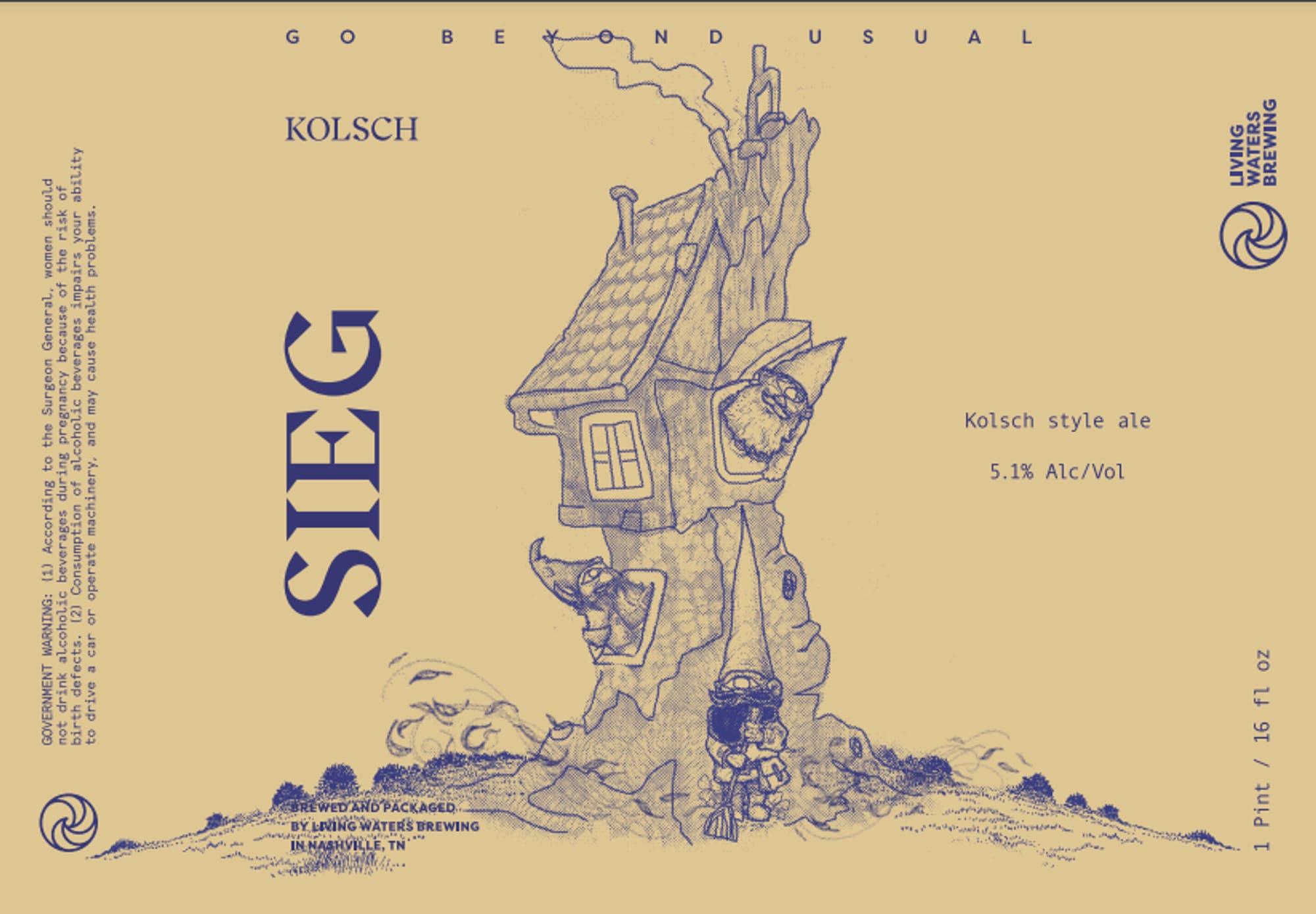 SIEG by Living Waters Brewing - beer label