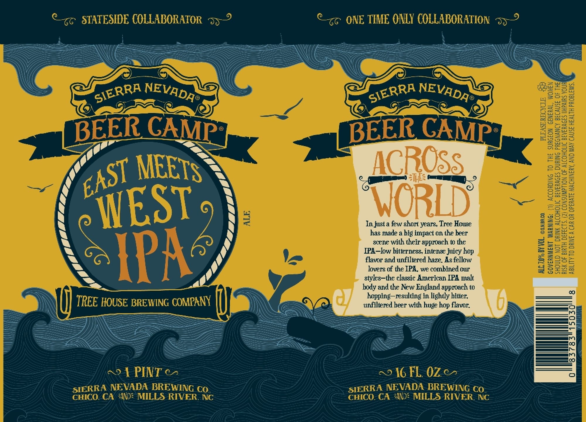 East Meets West IPA by Sierra Nevada Brewing Co. - beer label
