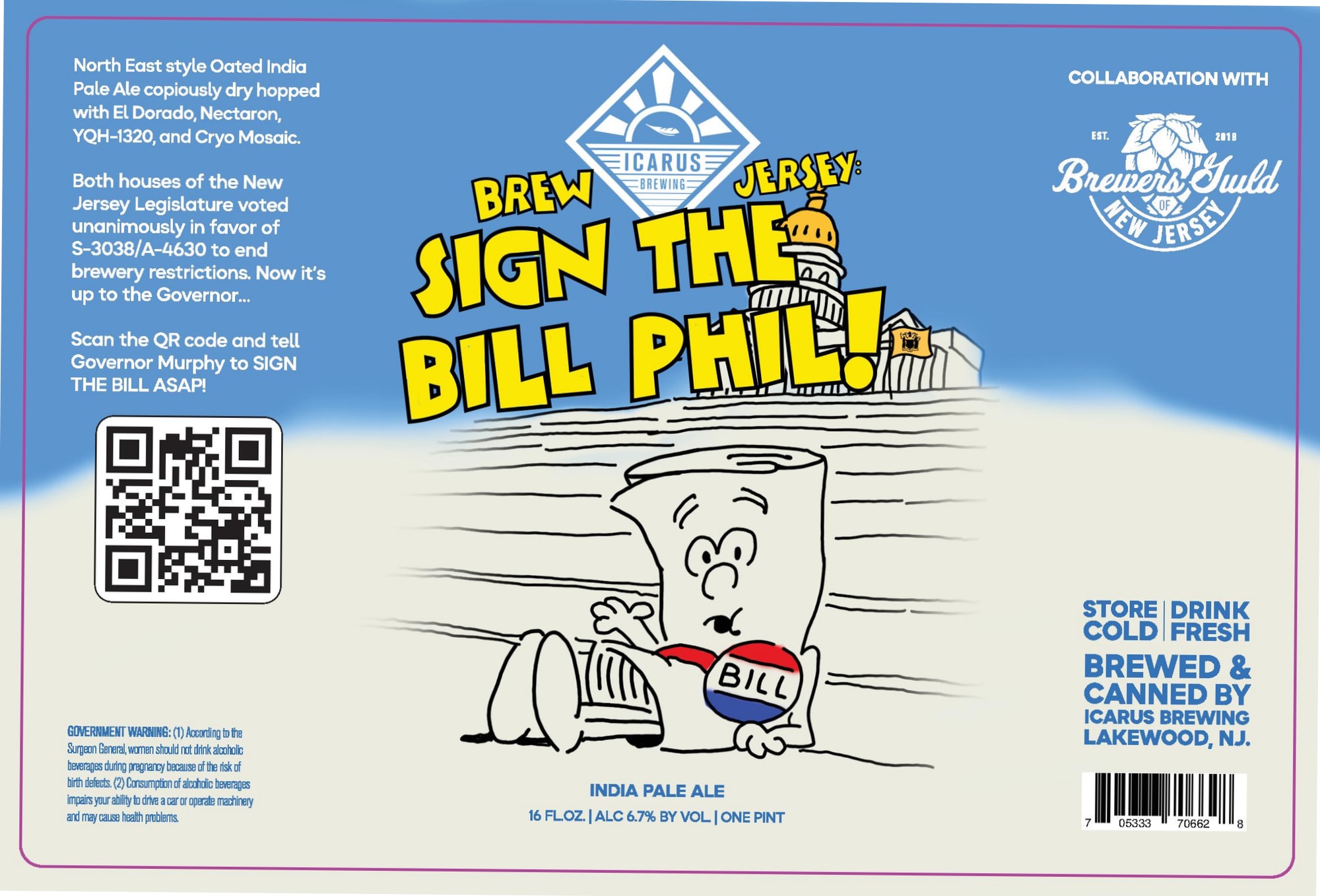 Sign the Phil by Icarus Brewing - beer label