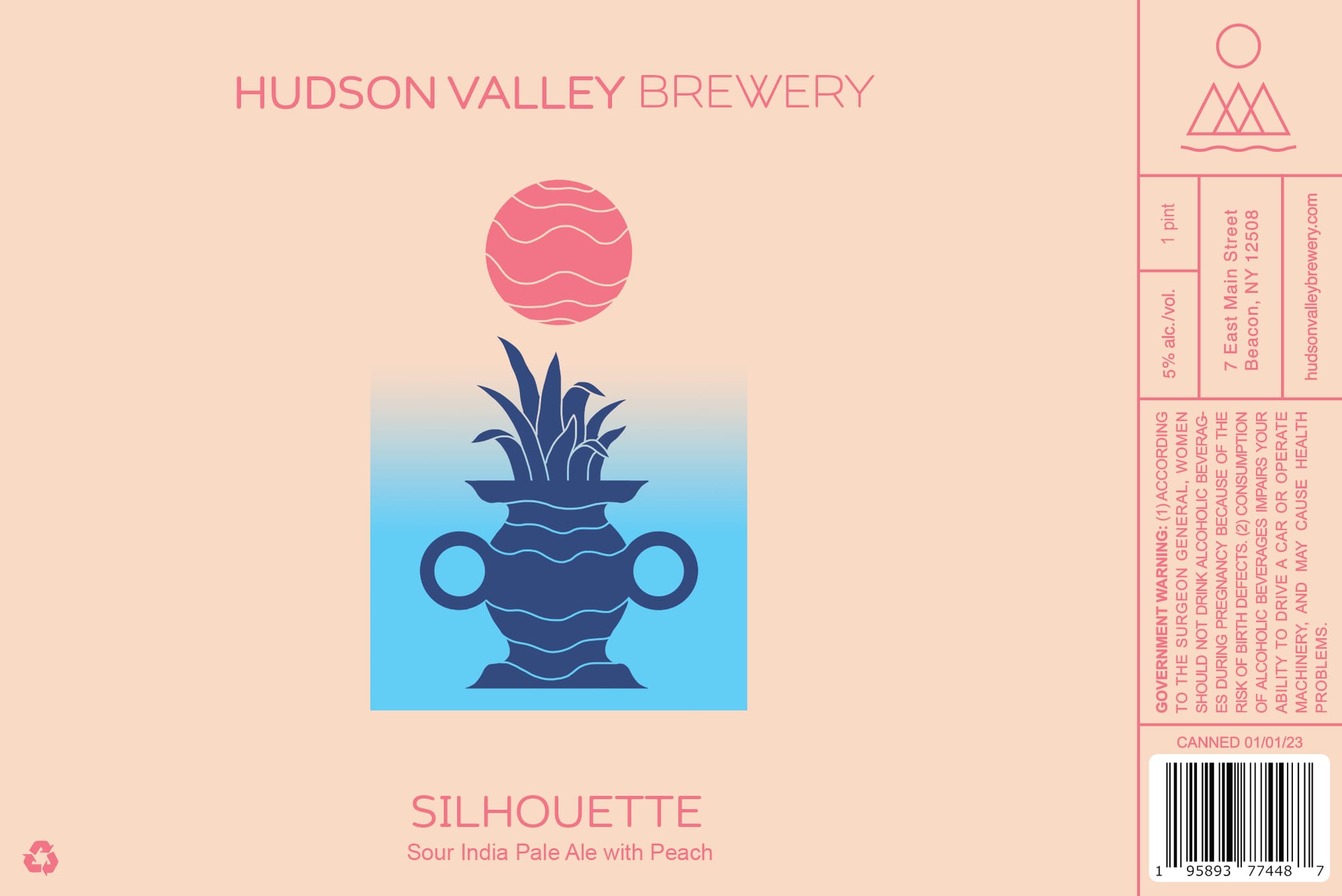 Silhouette by Hudson Valley Brewery - beer label