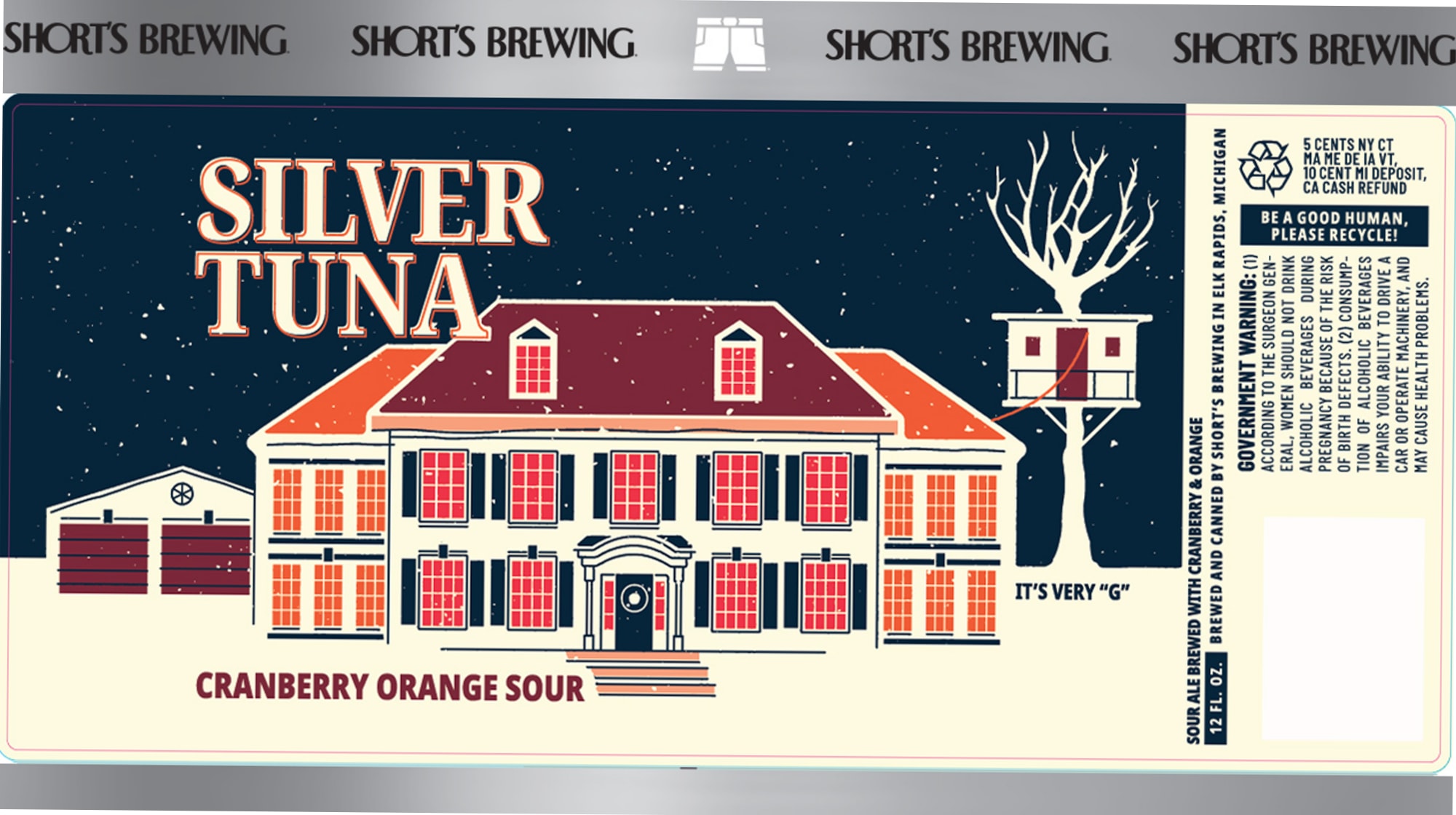 Silver Tuna by Shorts Brewing Company - beer label