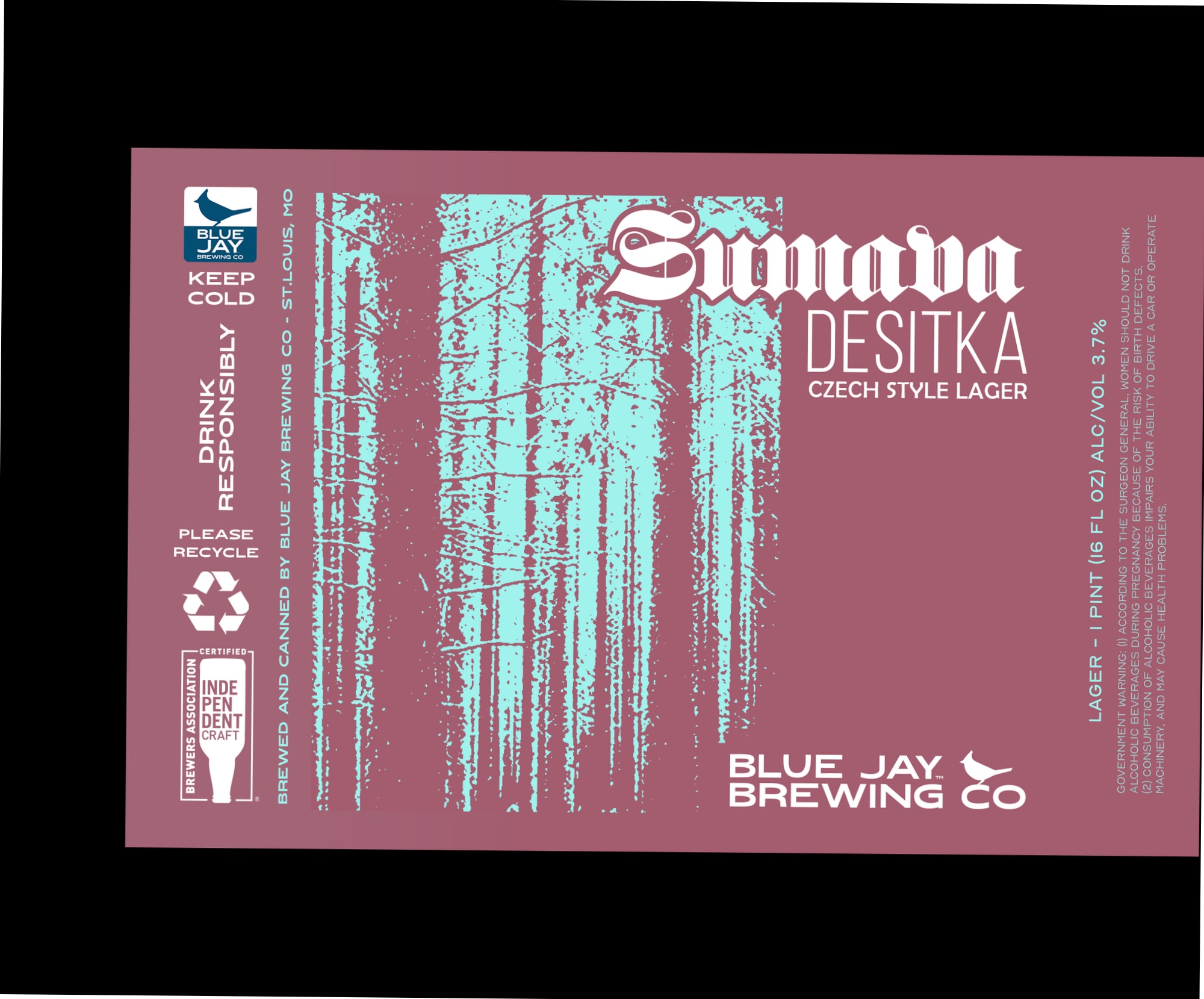 Simava Desitka by Blue Jay Brewing Co. - beer label