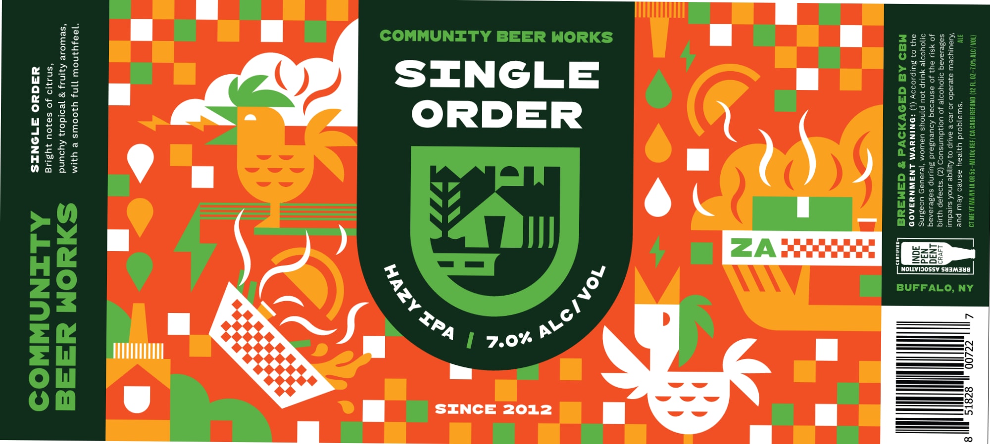 Single Order by Community Beer Works - beer label