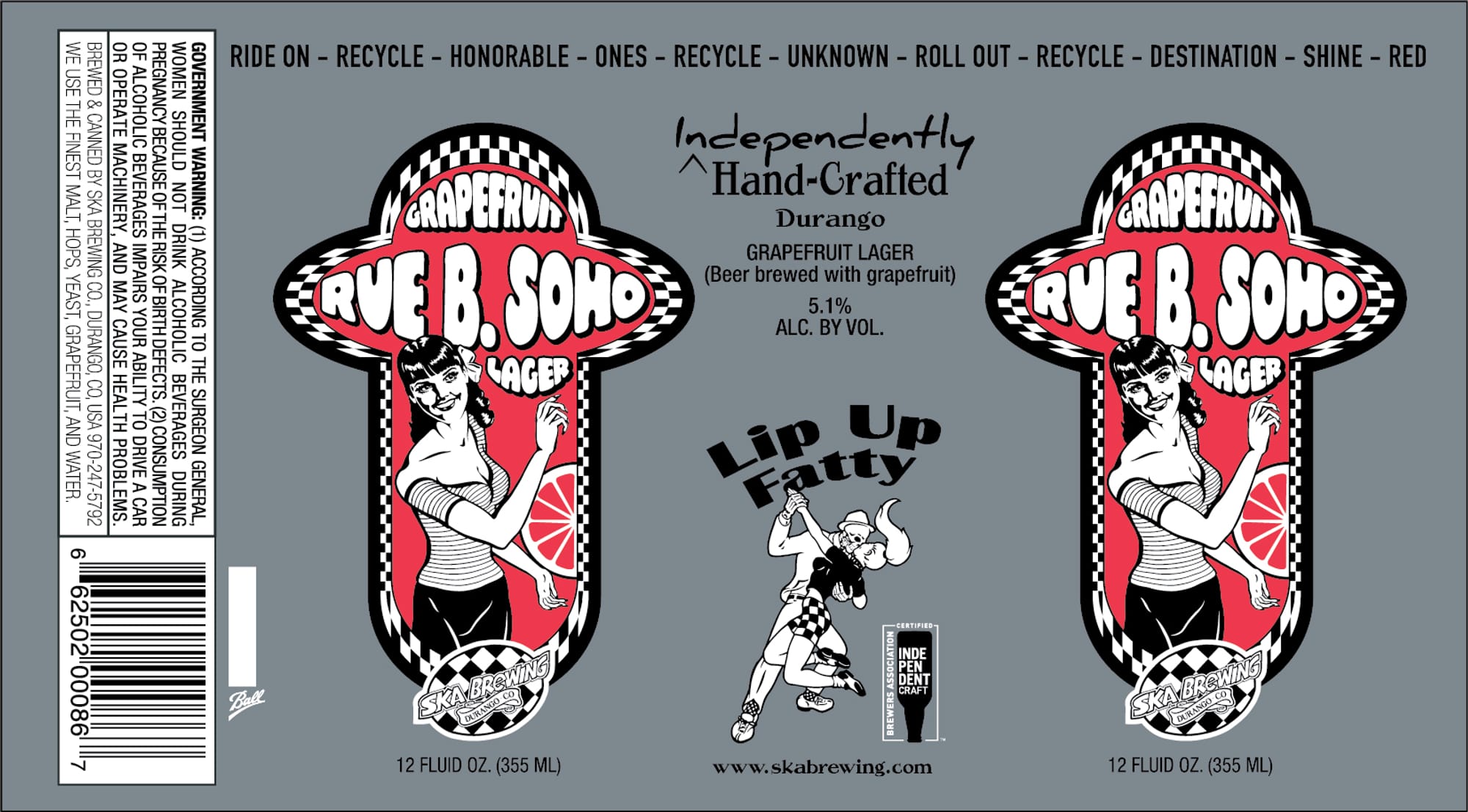 Curve B. SoHo by Ska Brewing - beer label