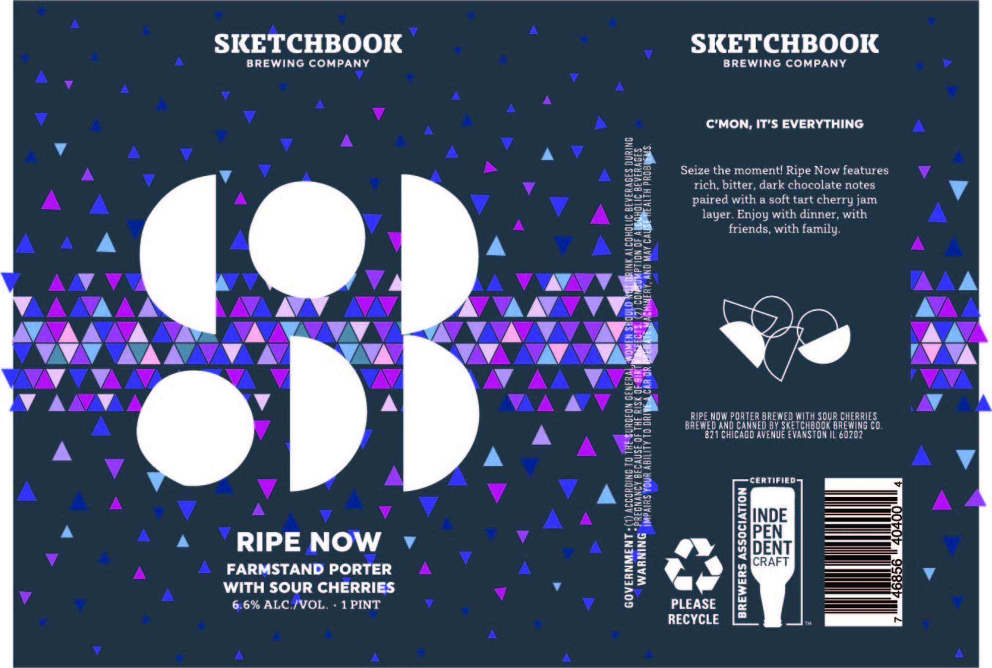 Ripe Now by Sketchbook Brewing Company - beer label