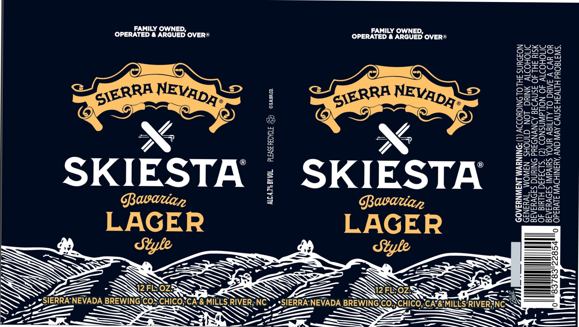 Skiesta by Sierra Nevada Brewing Co. - beer label